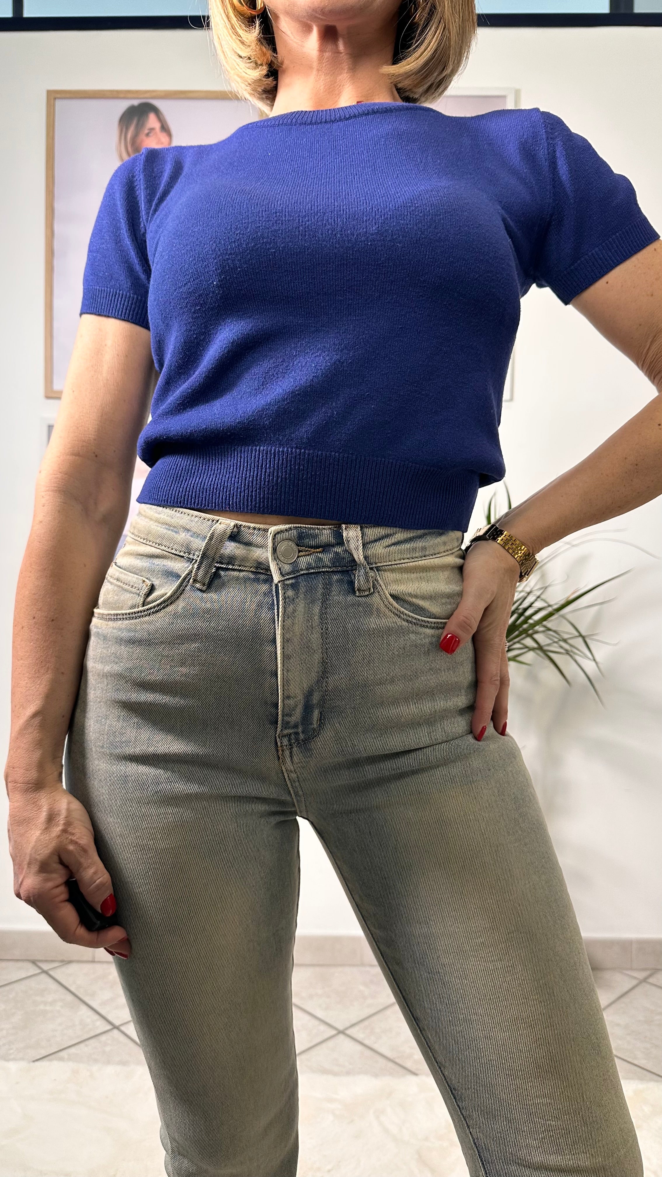 Jeans Angel -5 Kg French Fit Sabbiato