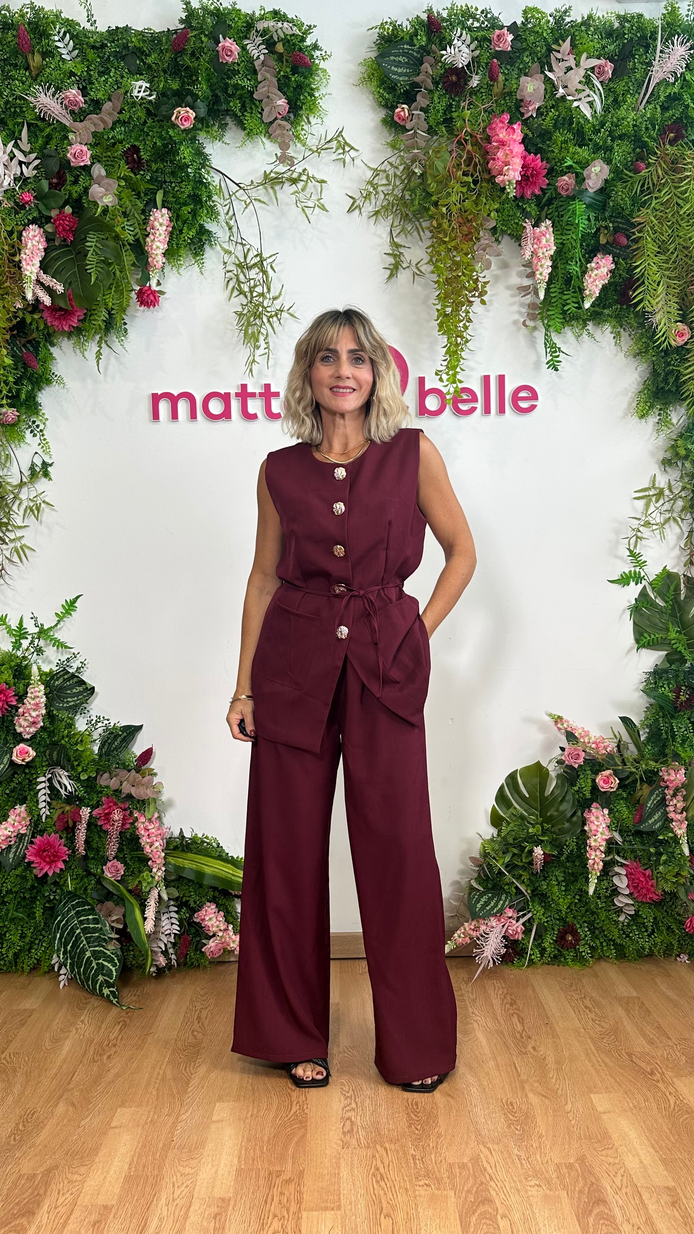 Tailleur Giorgia bordeaux