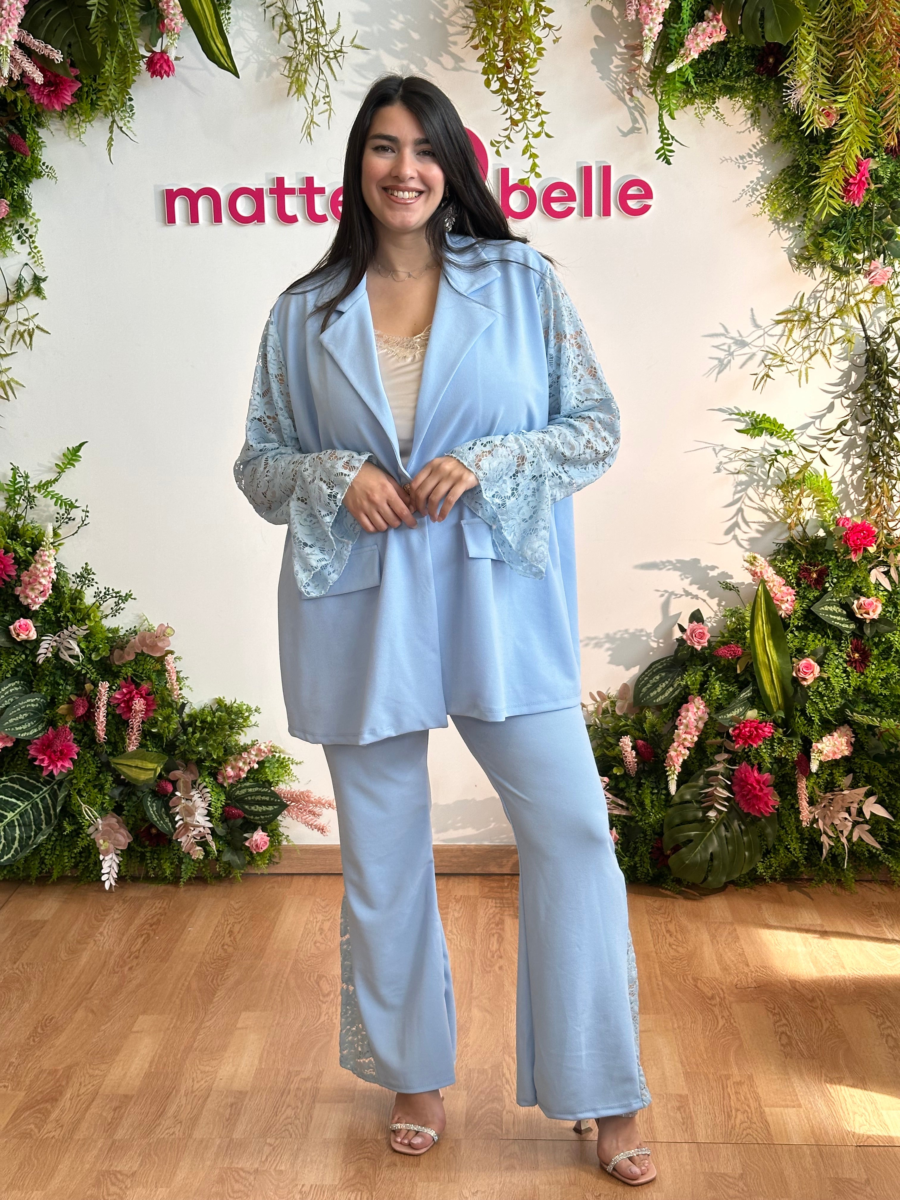 Tailleur Lady azzurro