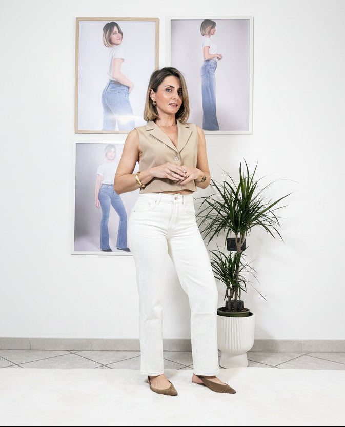 Jeans Straight Milk Chic