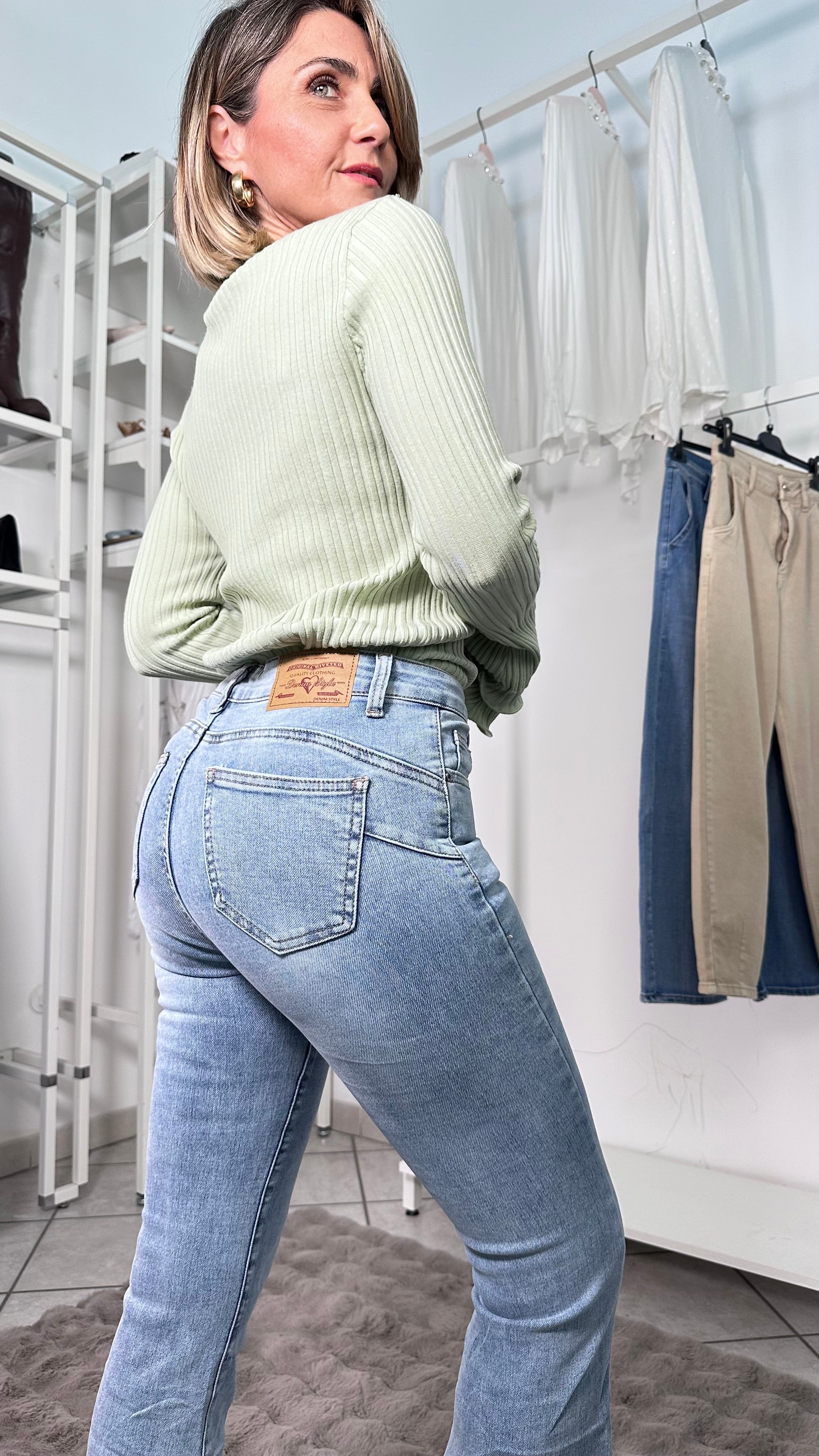 Jeans zampa Sculpt –5 Kg push up