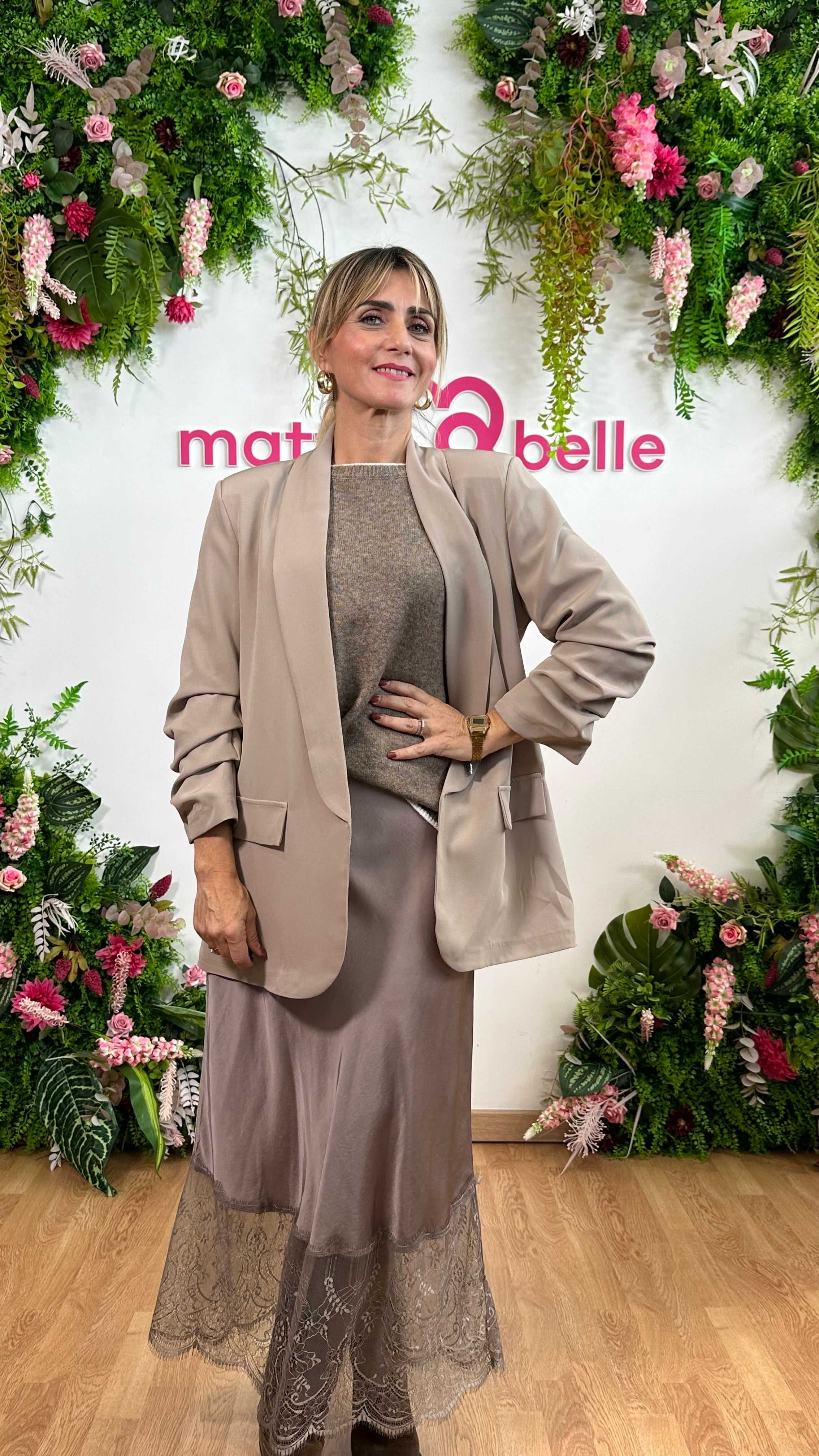 Blazer Camilla tortora