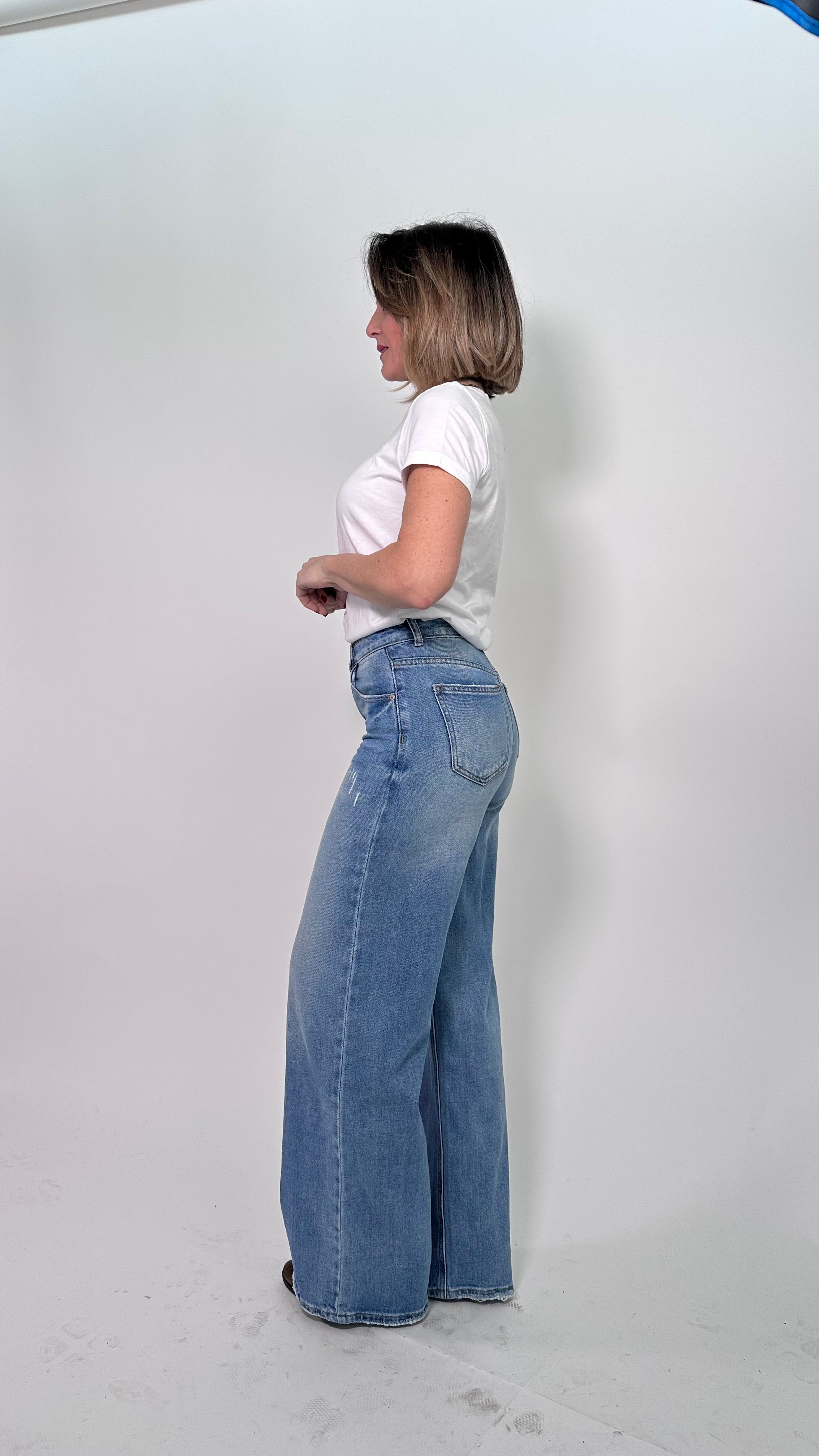 Jeans Palazzo Effetto Lift