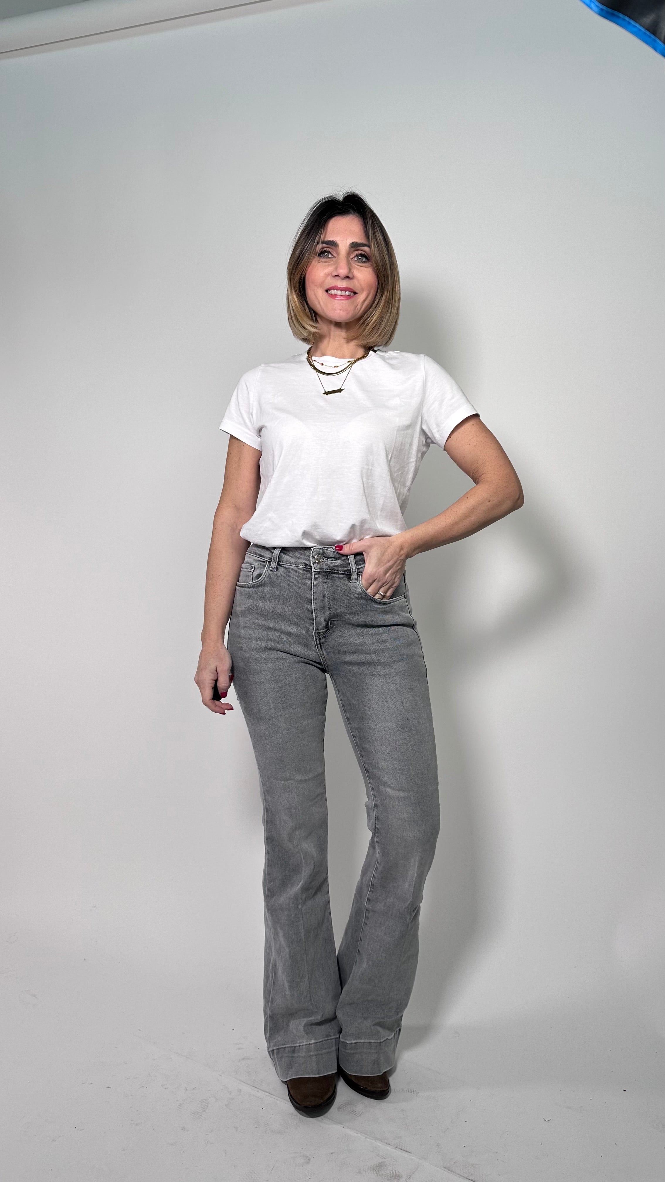 Jeans Angel -5 kg grigio