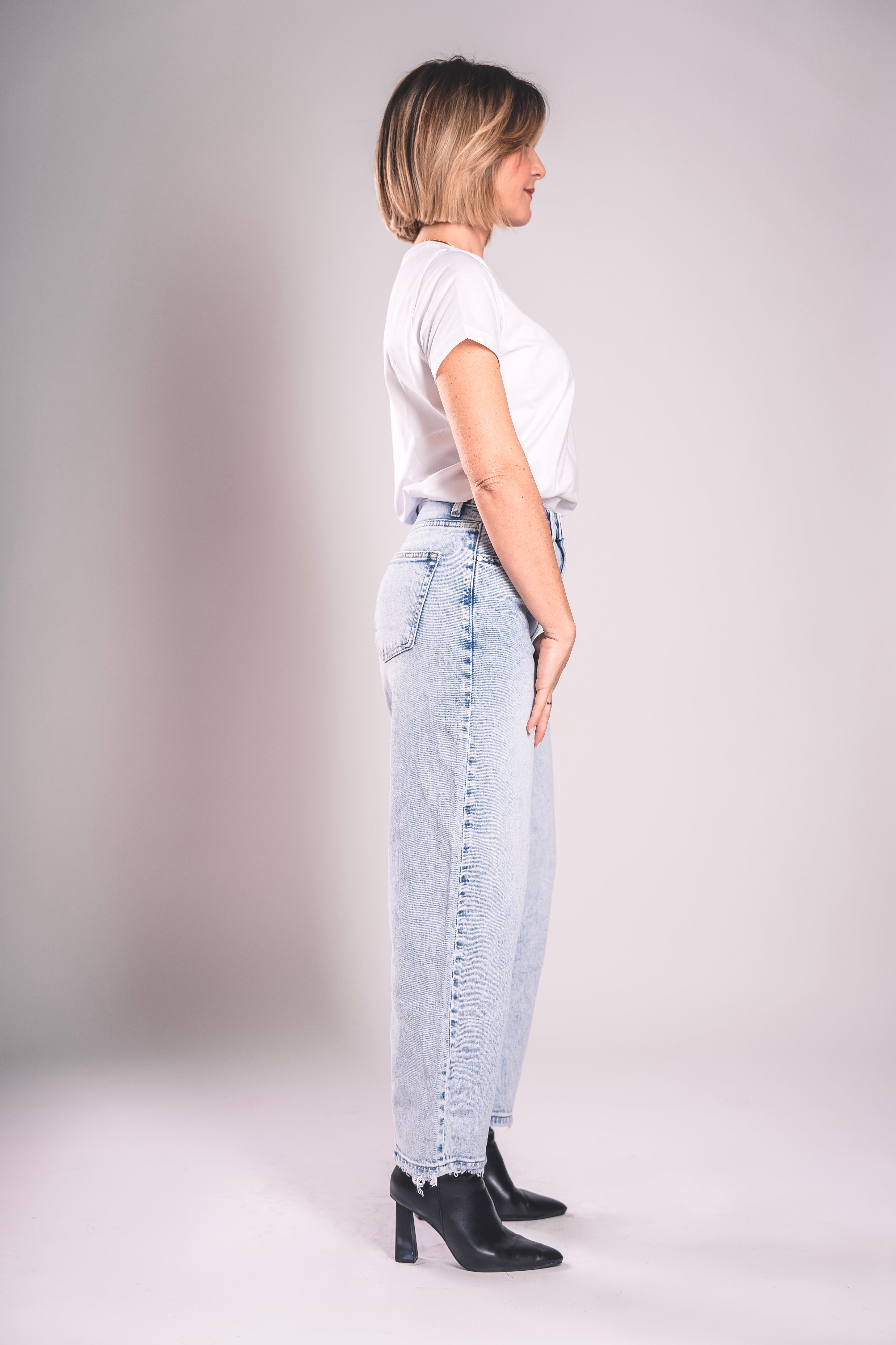 Barrel Fit Icon – Denim Chiaro