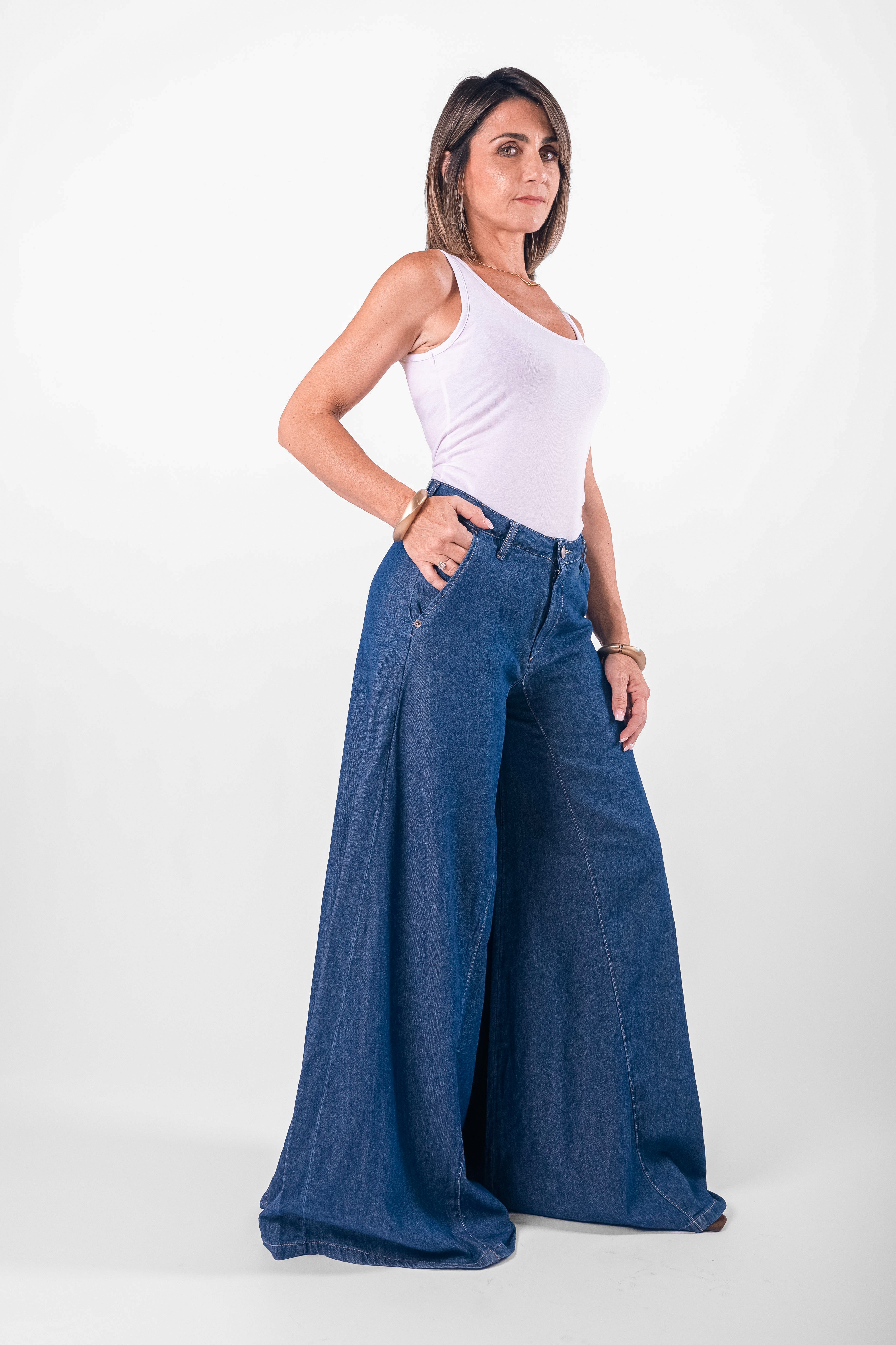Jeans Ventaglio Couture Lavaggio zero