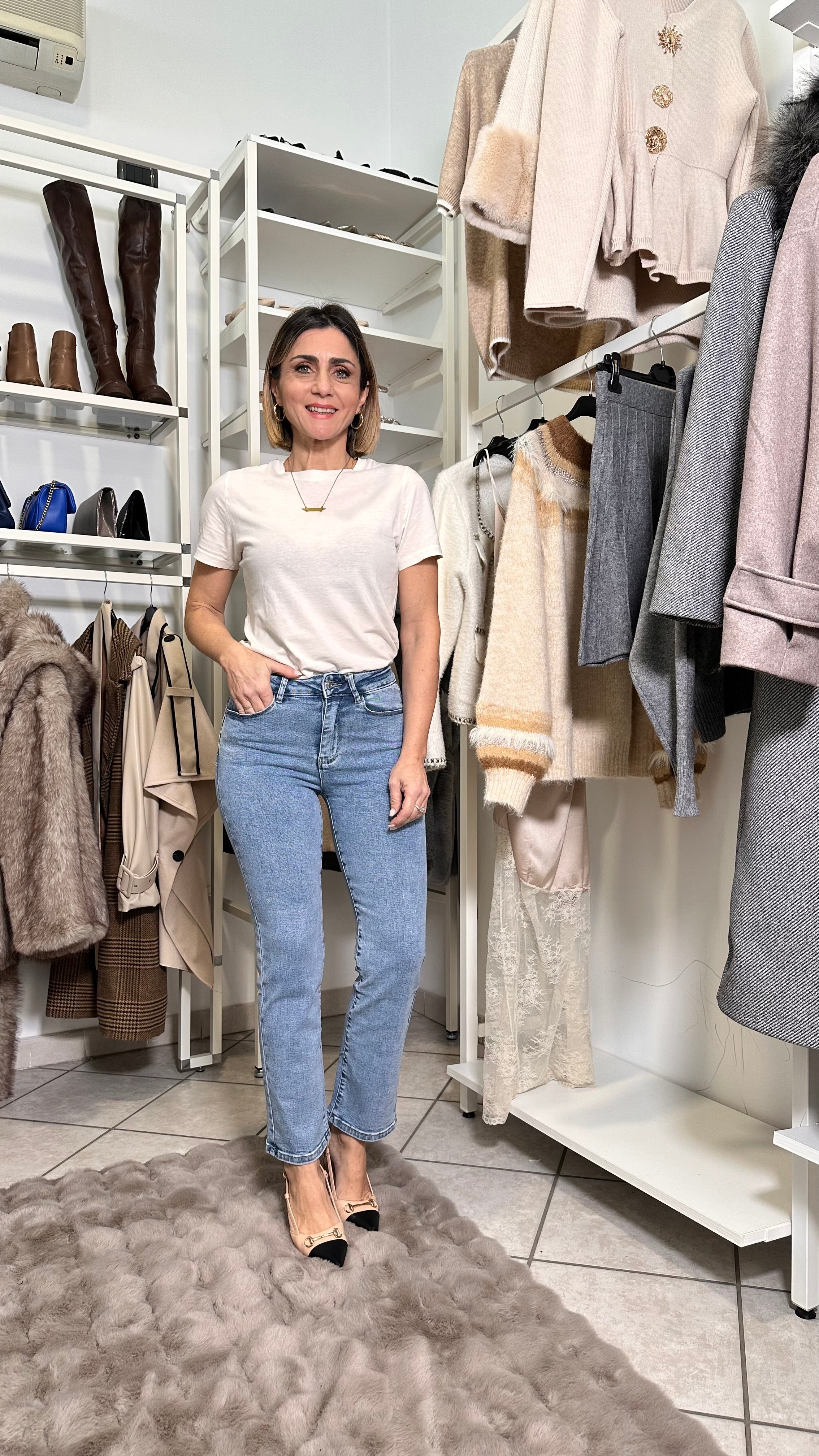 Straight Push Up – Effetto -5kg lavaggio chiaro