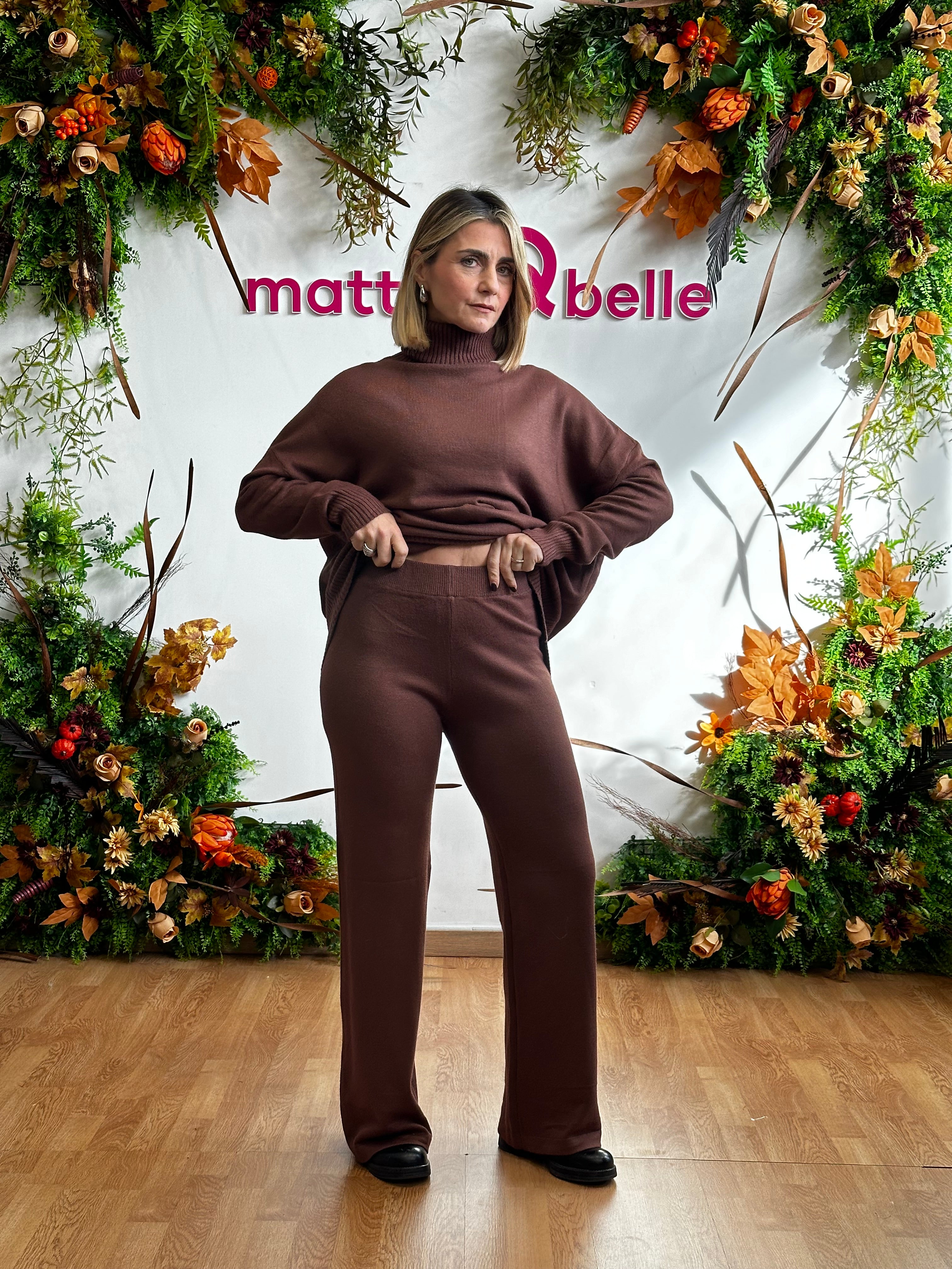 Coordinato in maglia Bianca