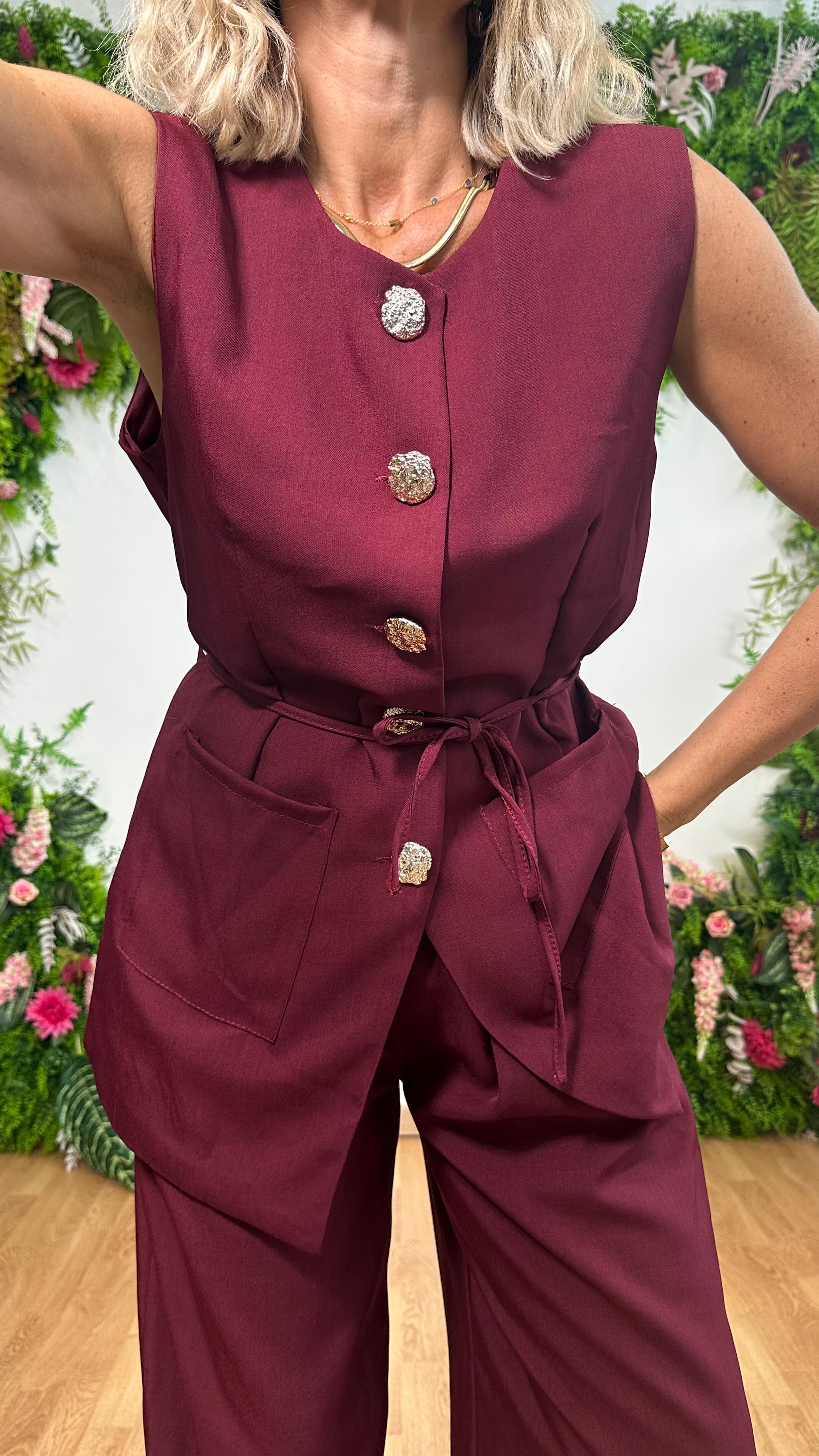 Tailleur Giorgia bordeaux