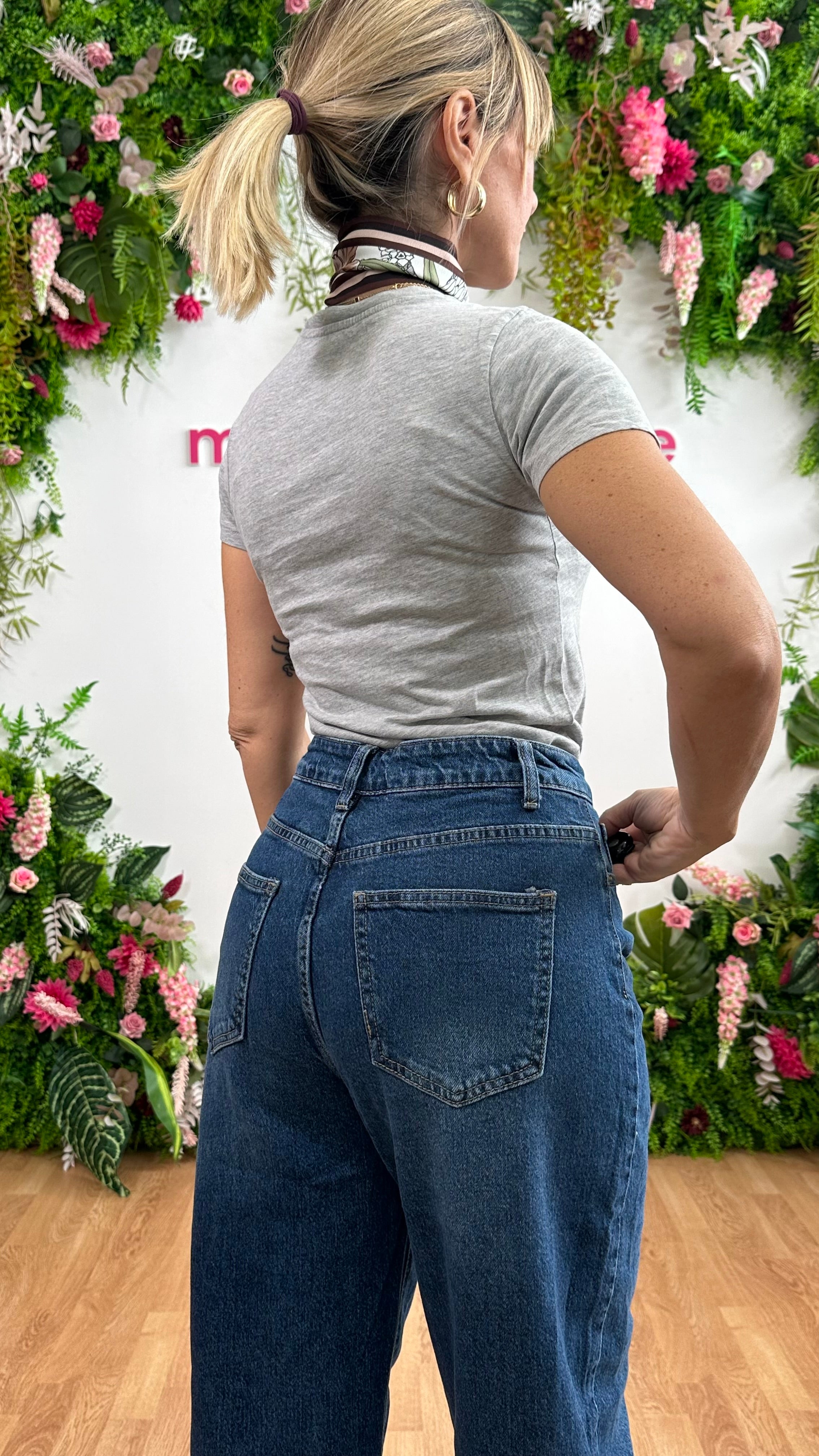 Jeans Ballon lavaggio scuro