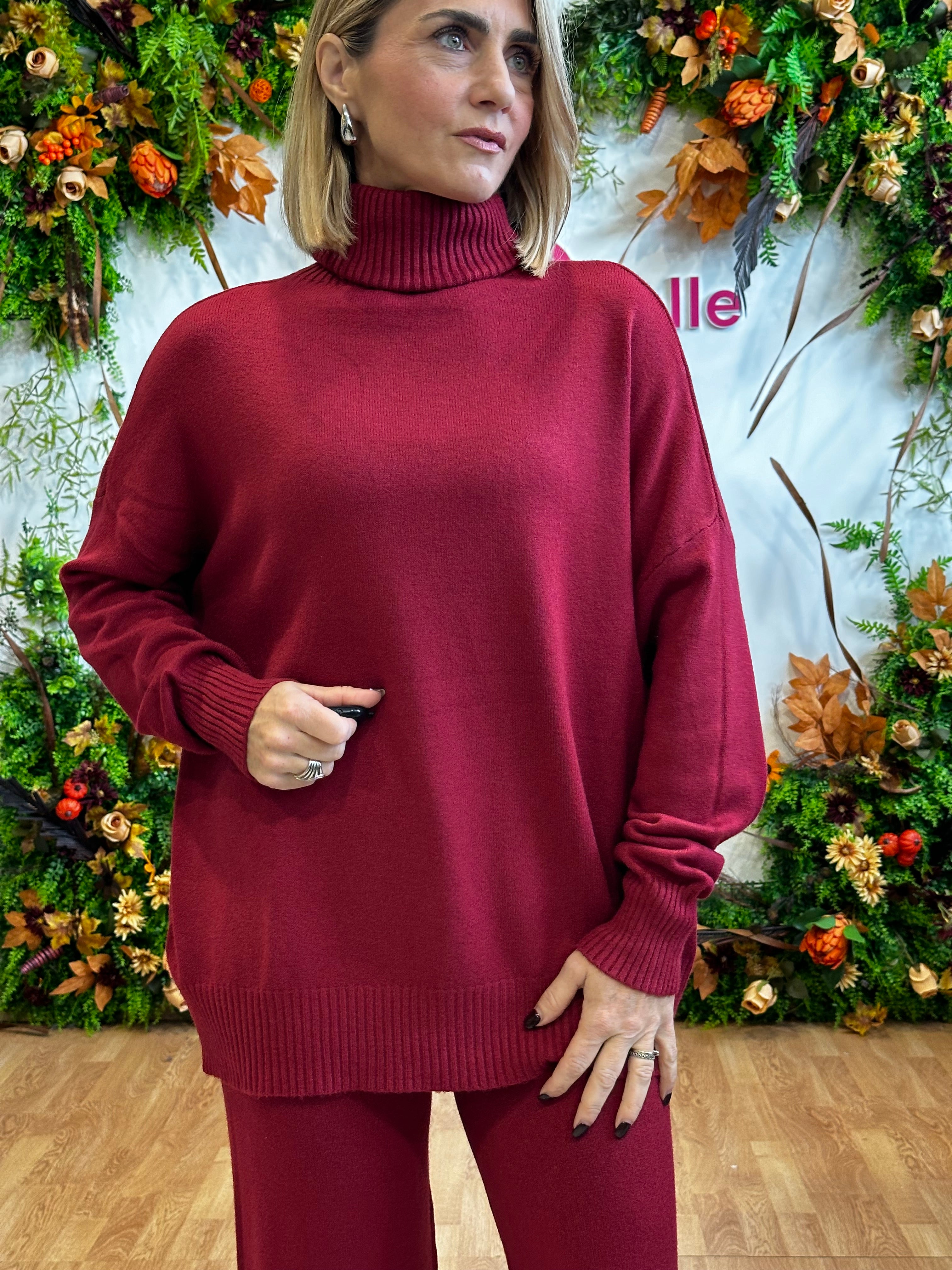 Coordinato in maglia Bianca