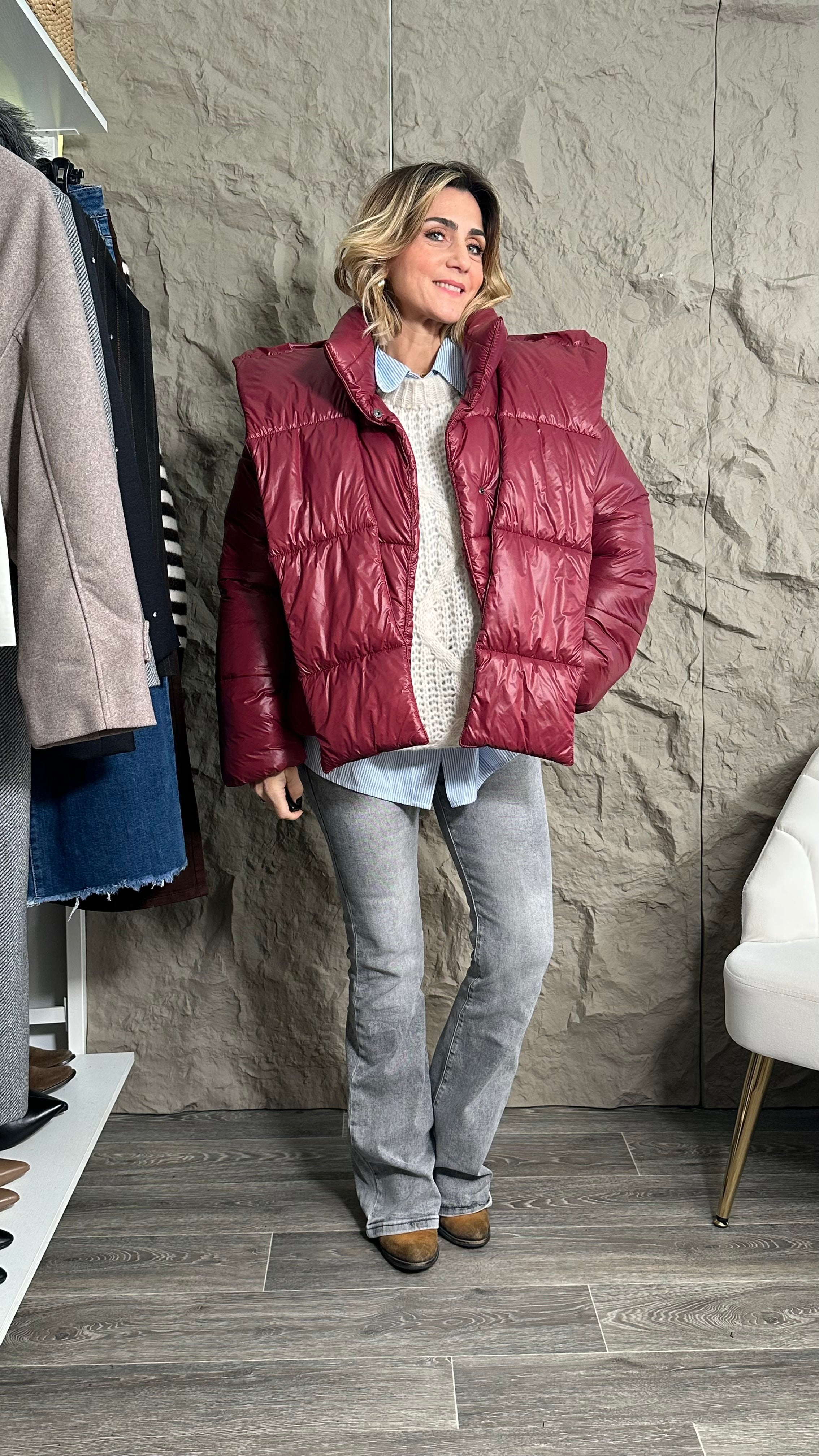 Giubbino Nuvola bordeaux