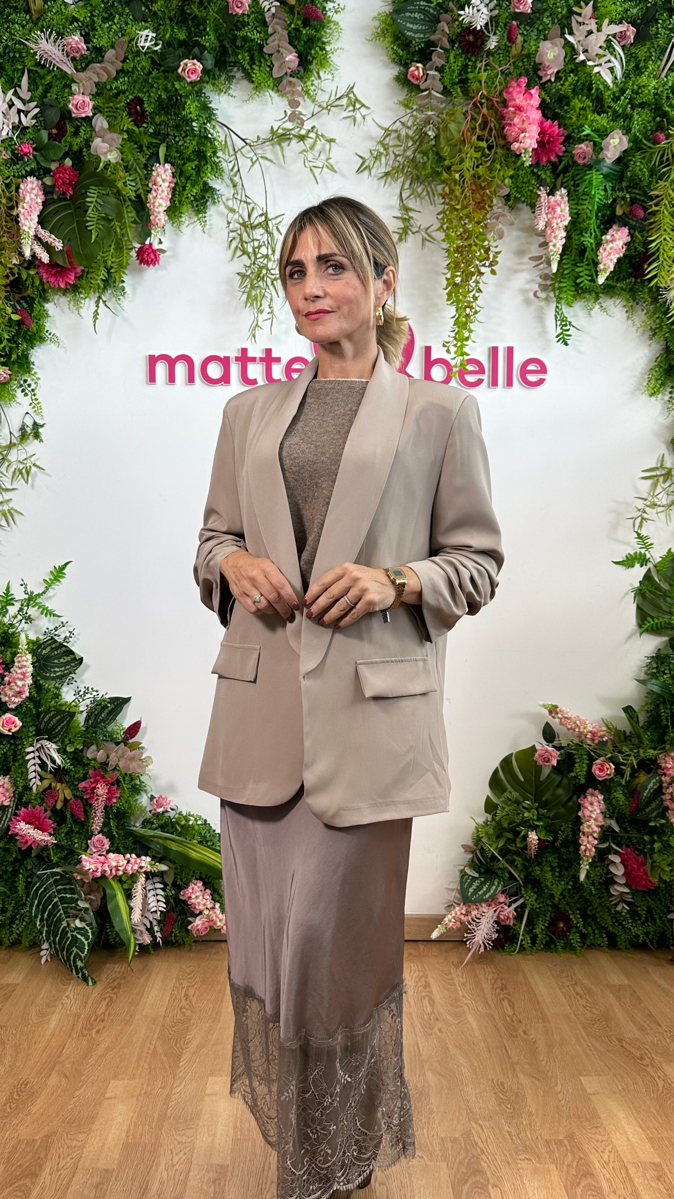 Blazer Camilla tortora