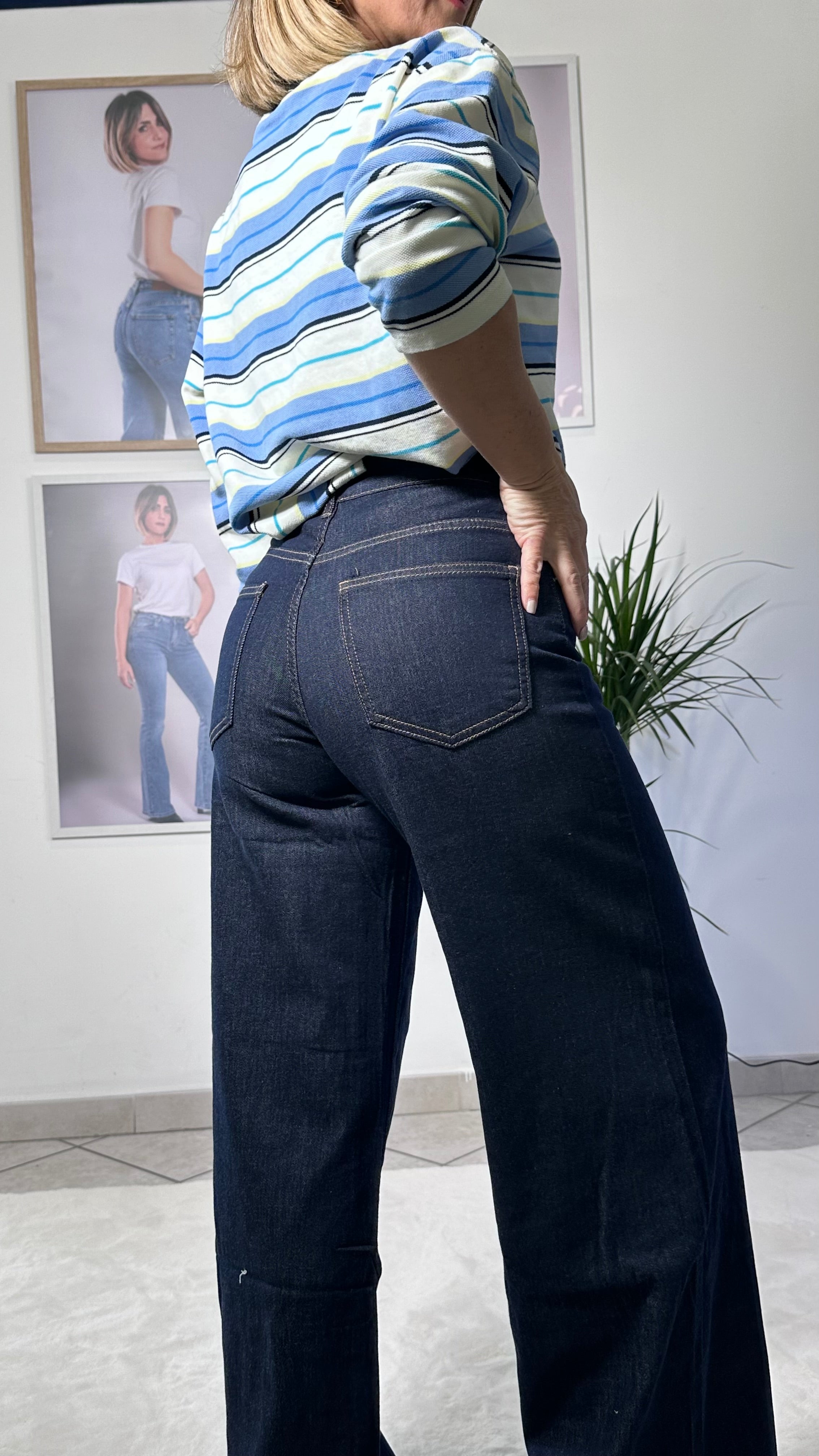 Jeans Palazzo Dark Flow