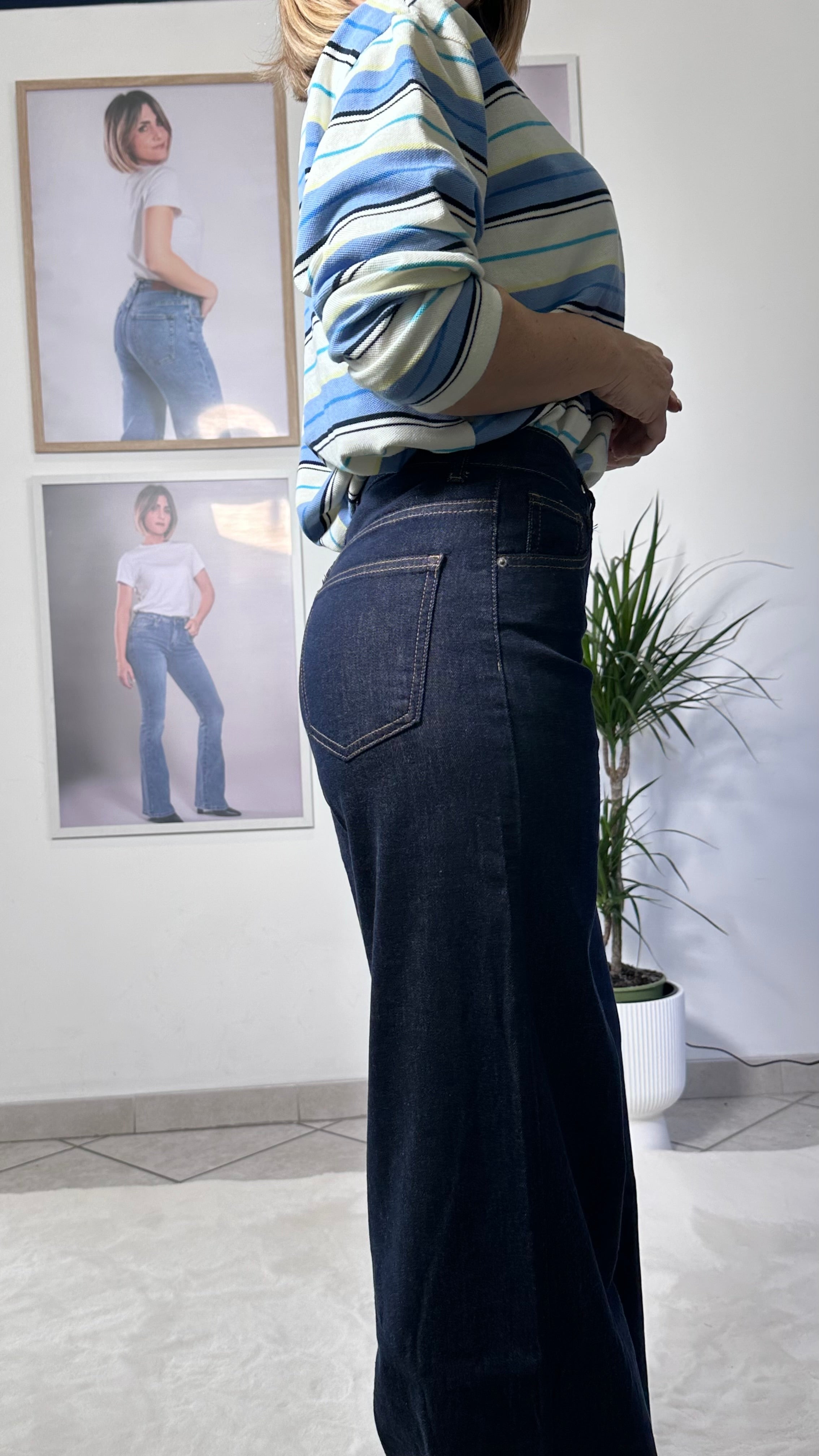 Jeans Palazzo Dark Flow