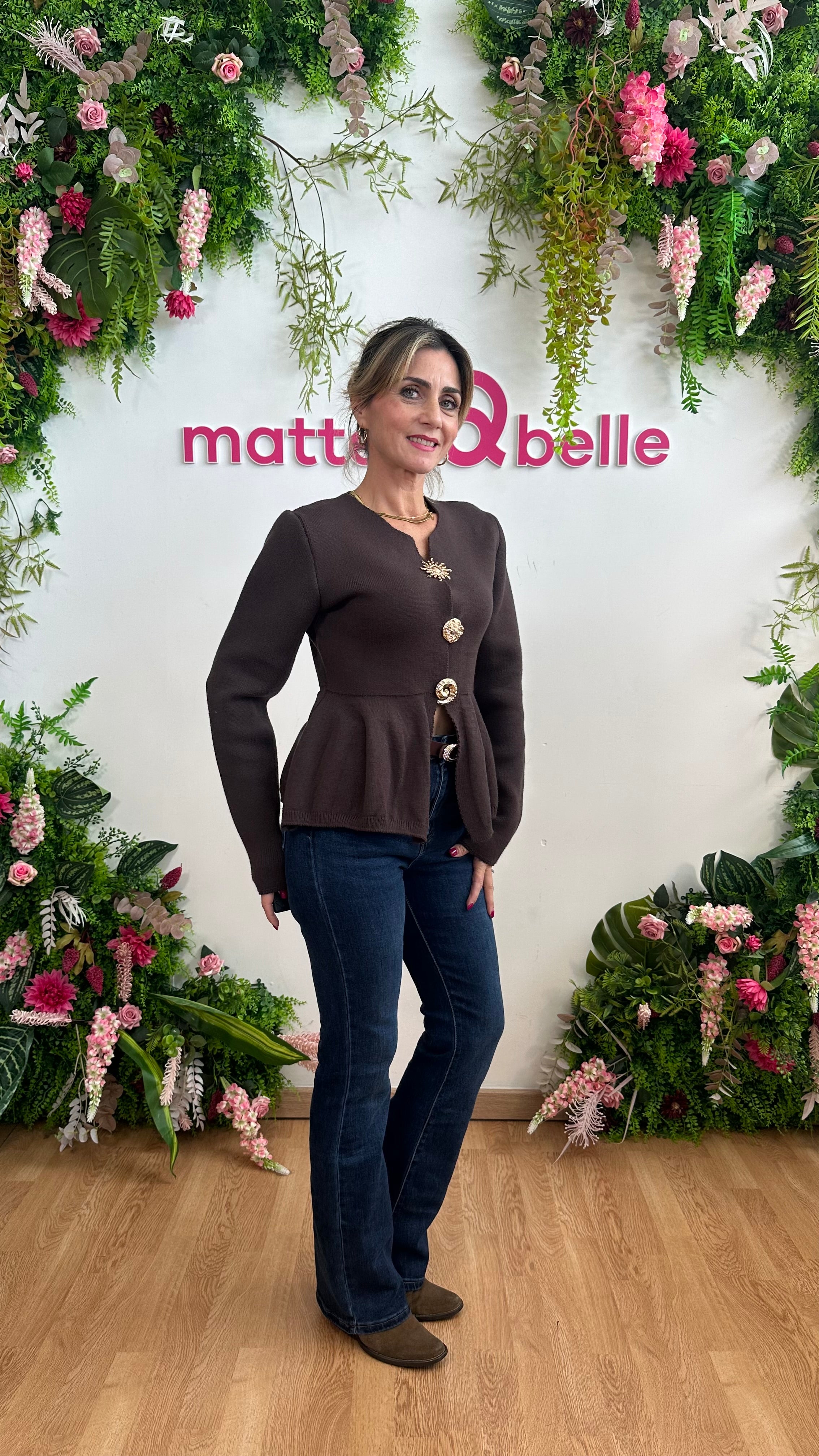 Cardigan Sole Marrone