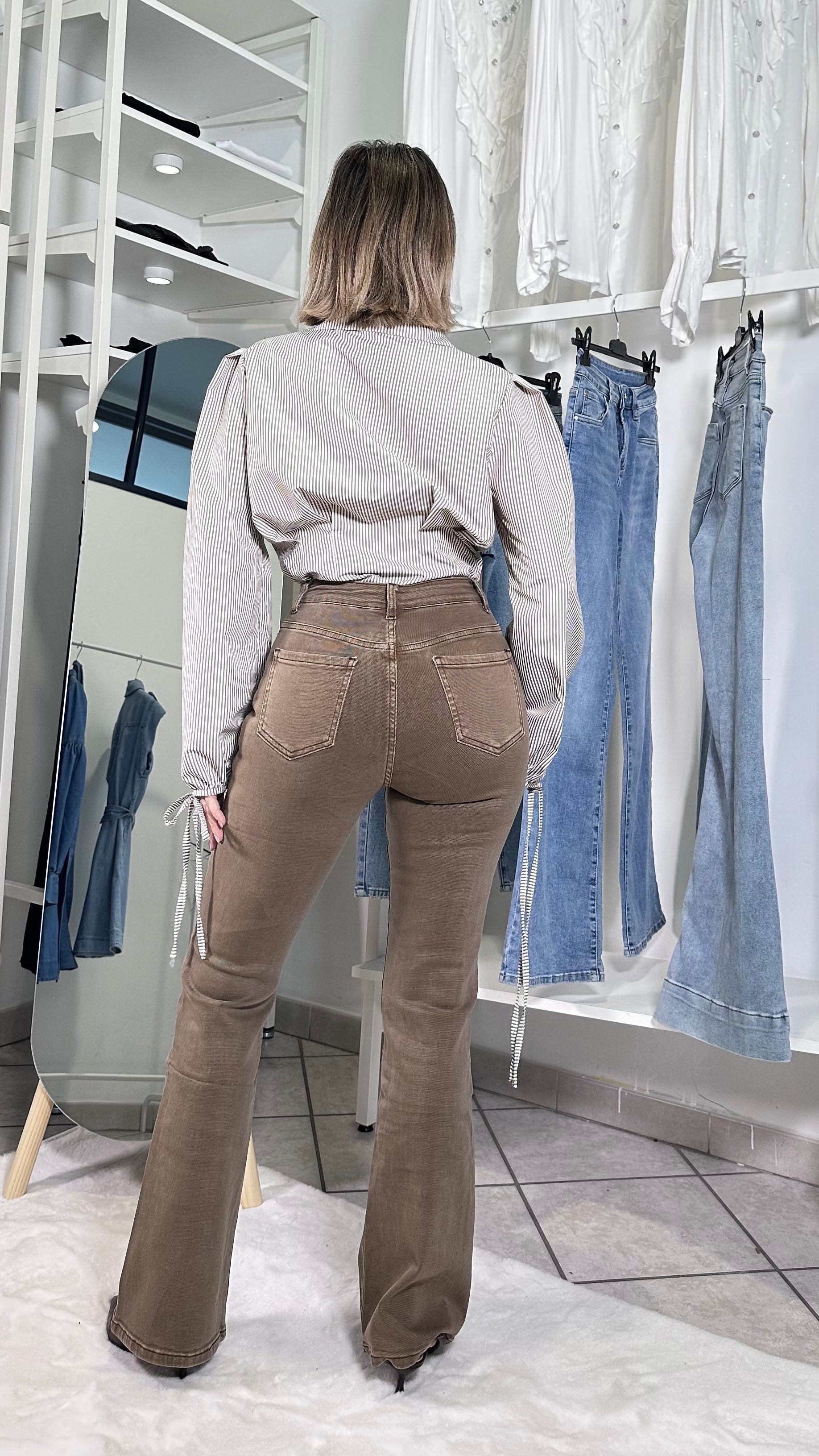 Jeans Flare Cappuccino Comfort