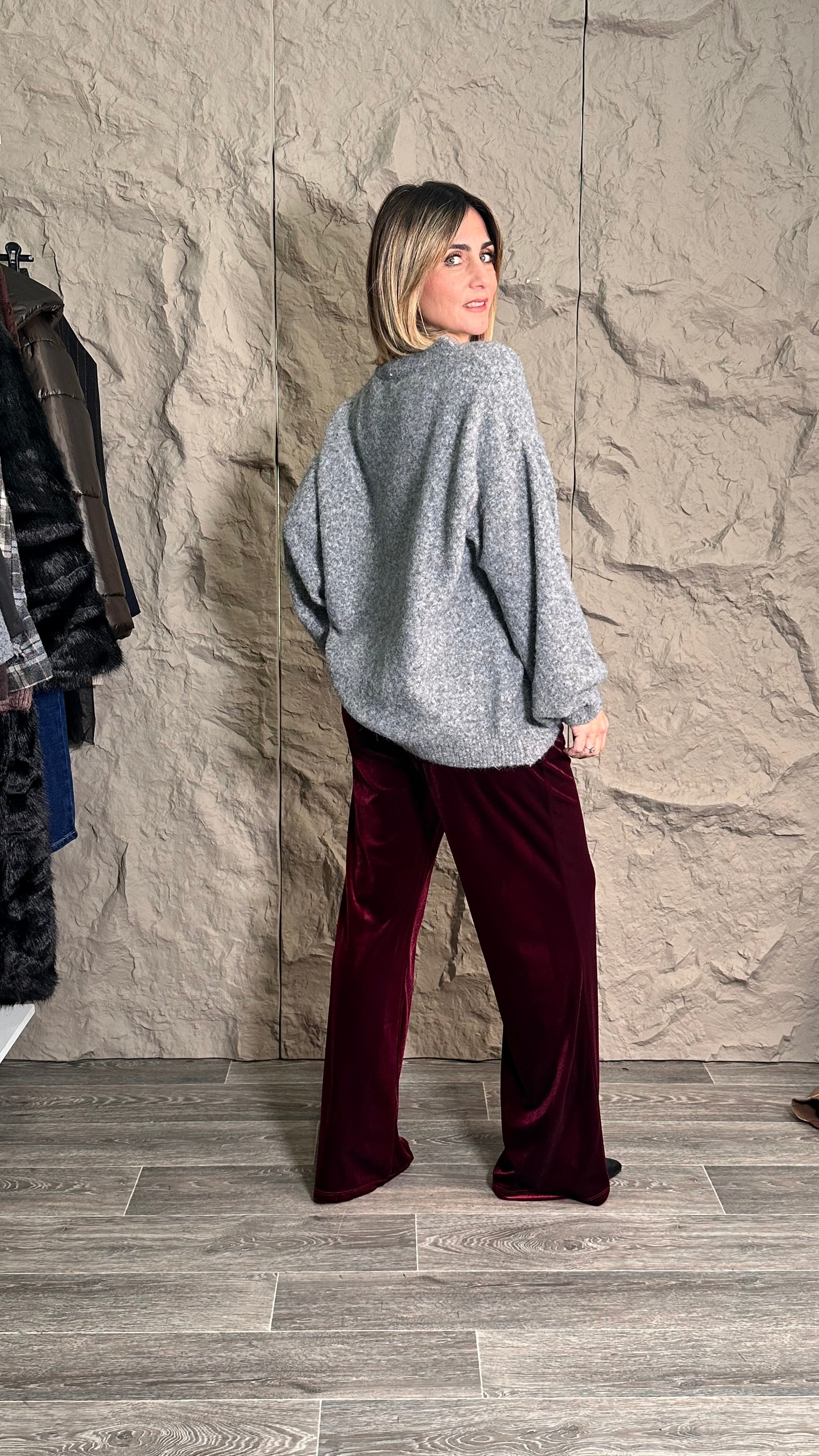 Maglione Cozy Grigio