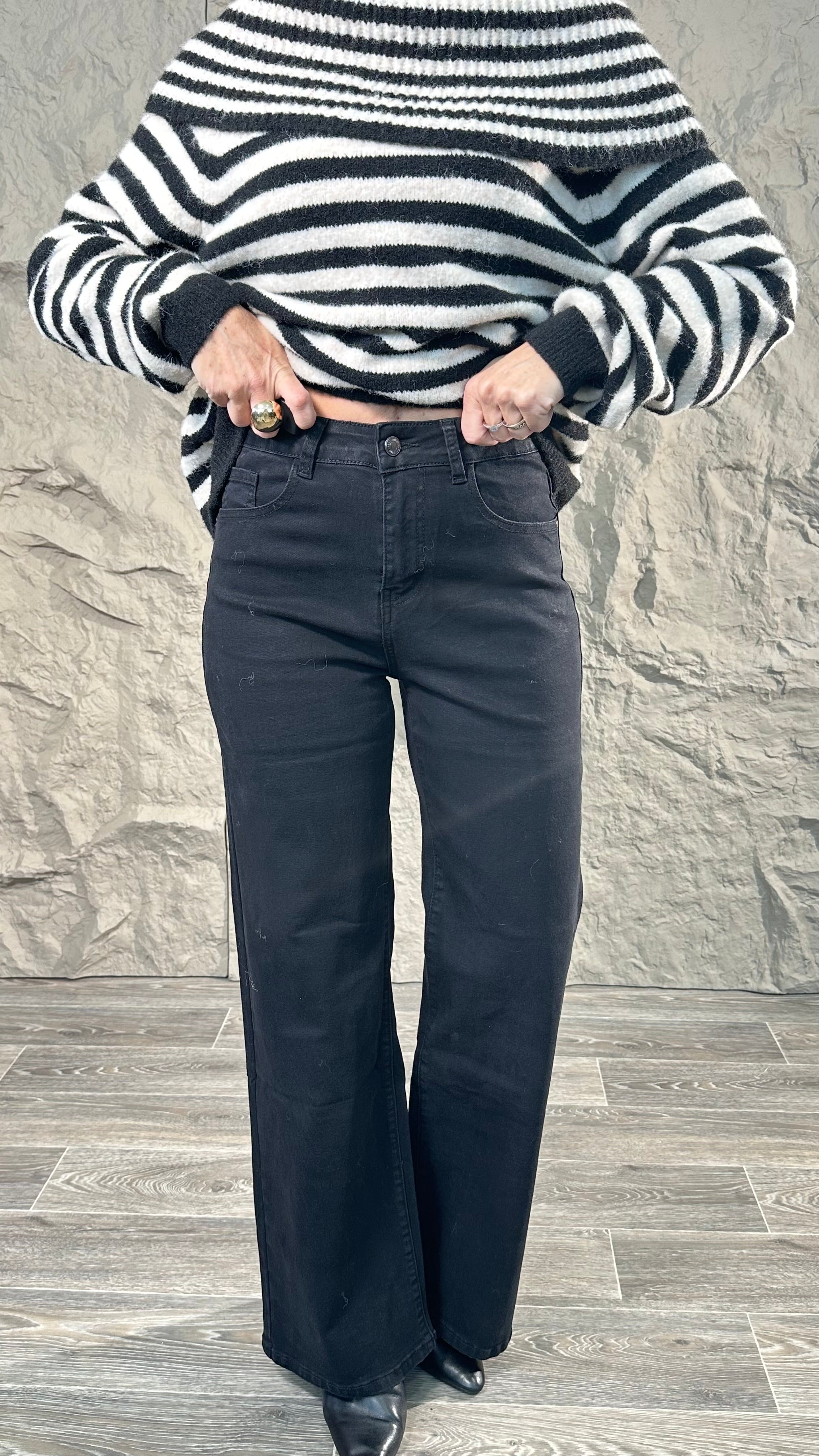 Jeans Wide leg nero