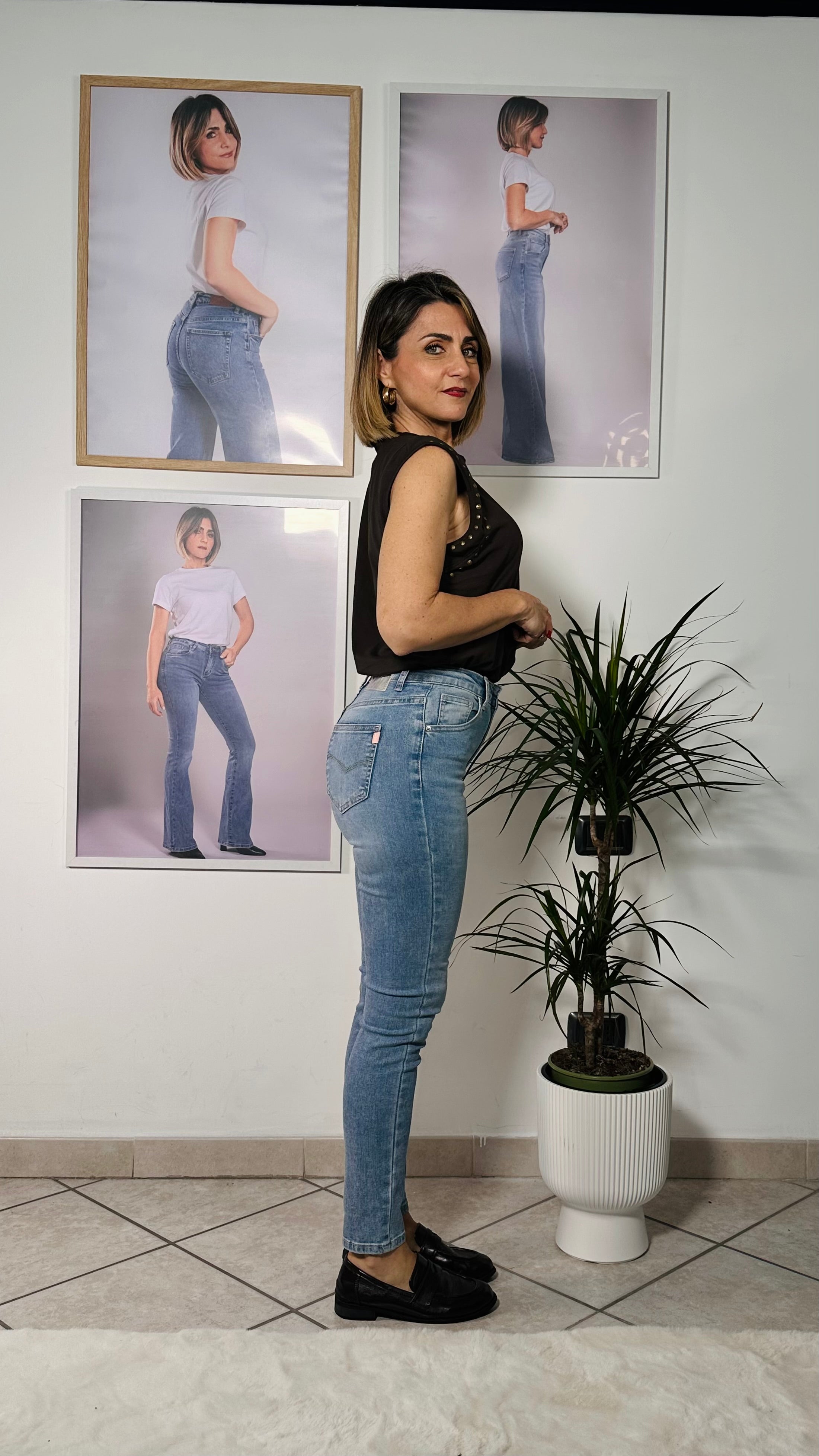 Jeans Skinny denim chiaro
