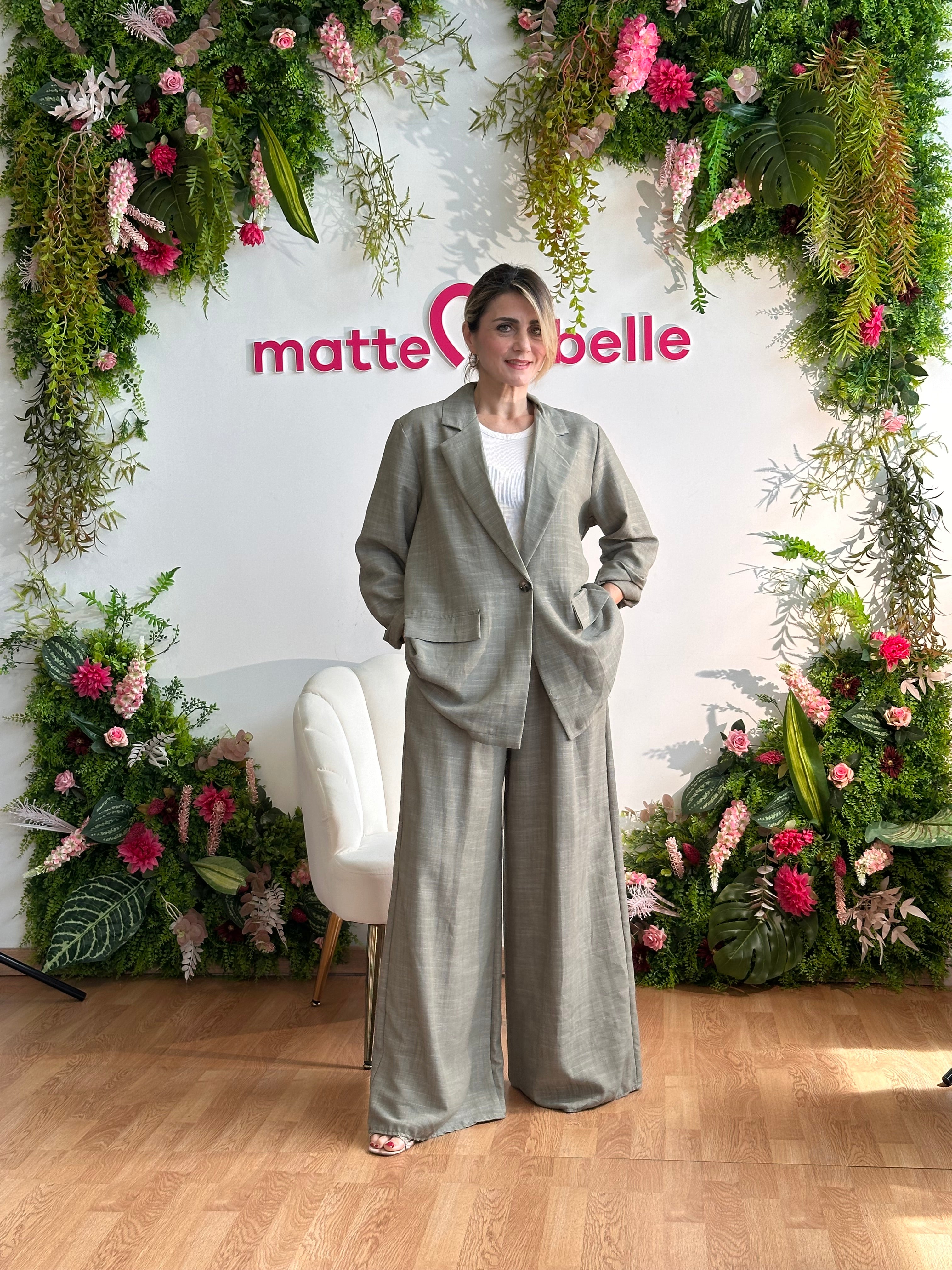 Tailleur Jazzy curvy Verde militare