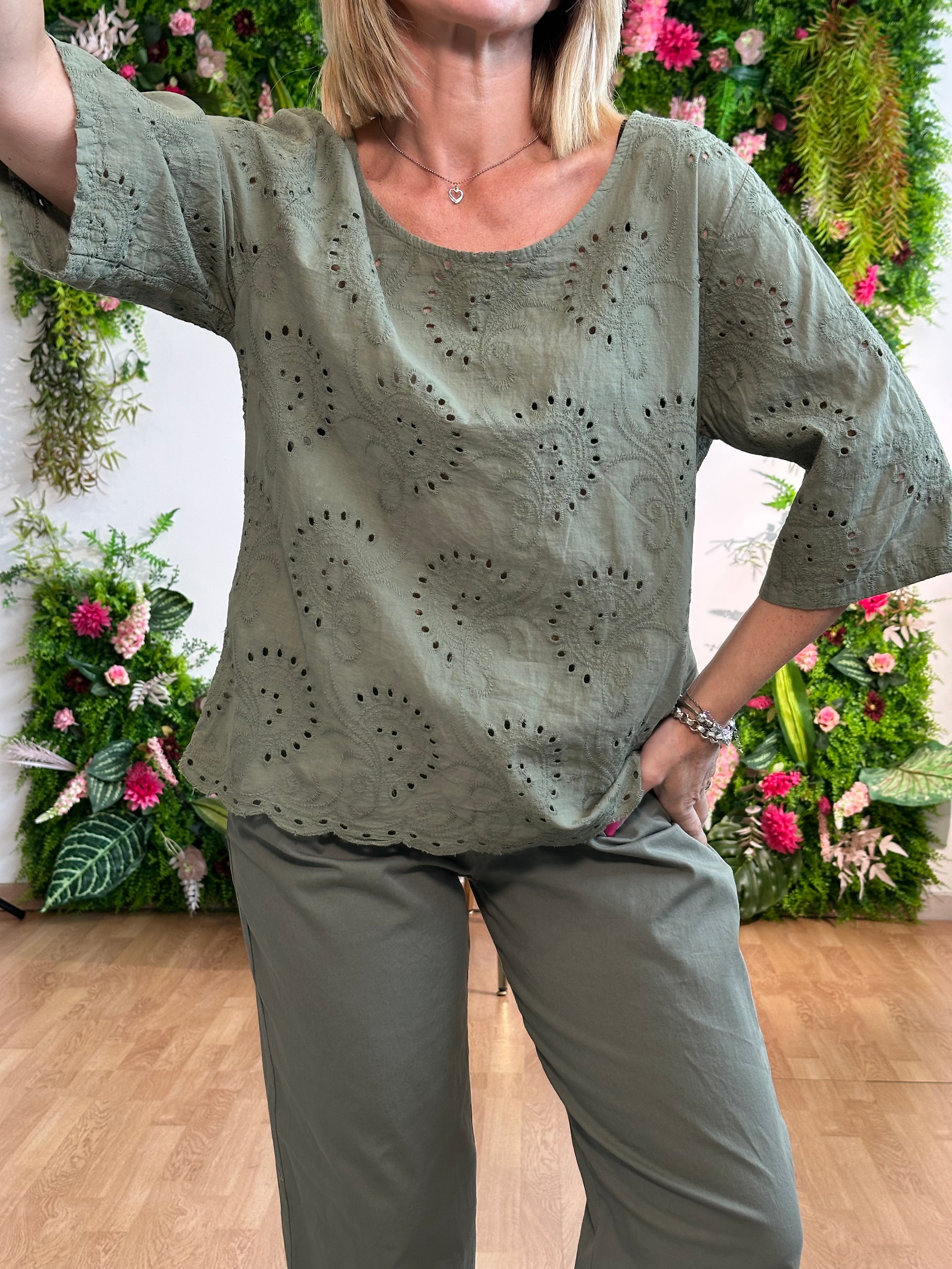 Blusa 100% cotone
