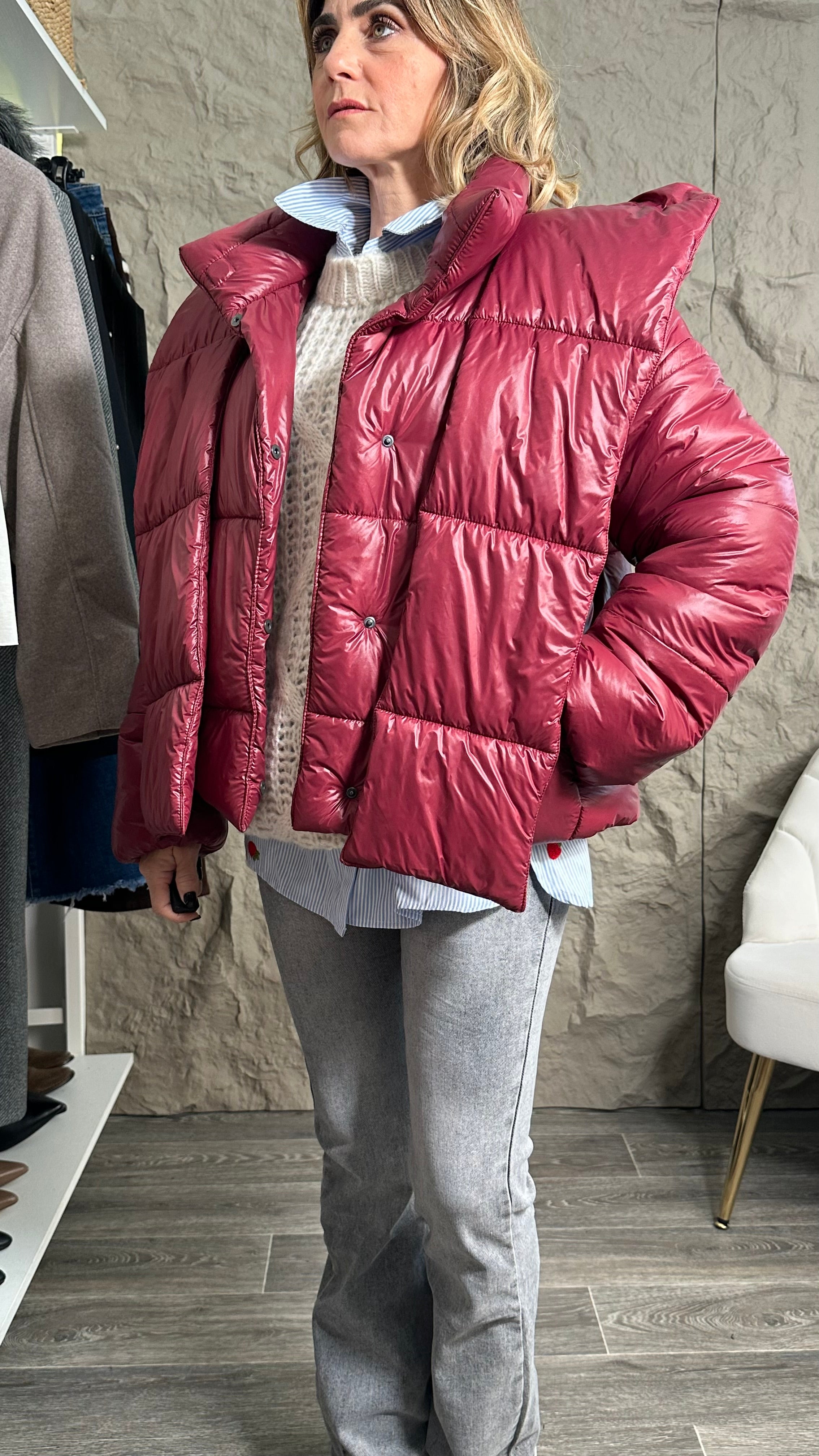 Giubbino Nuvola bordeaux