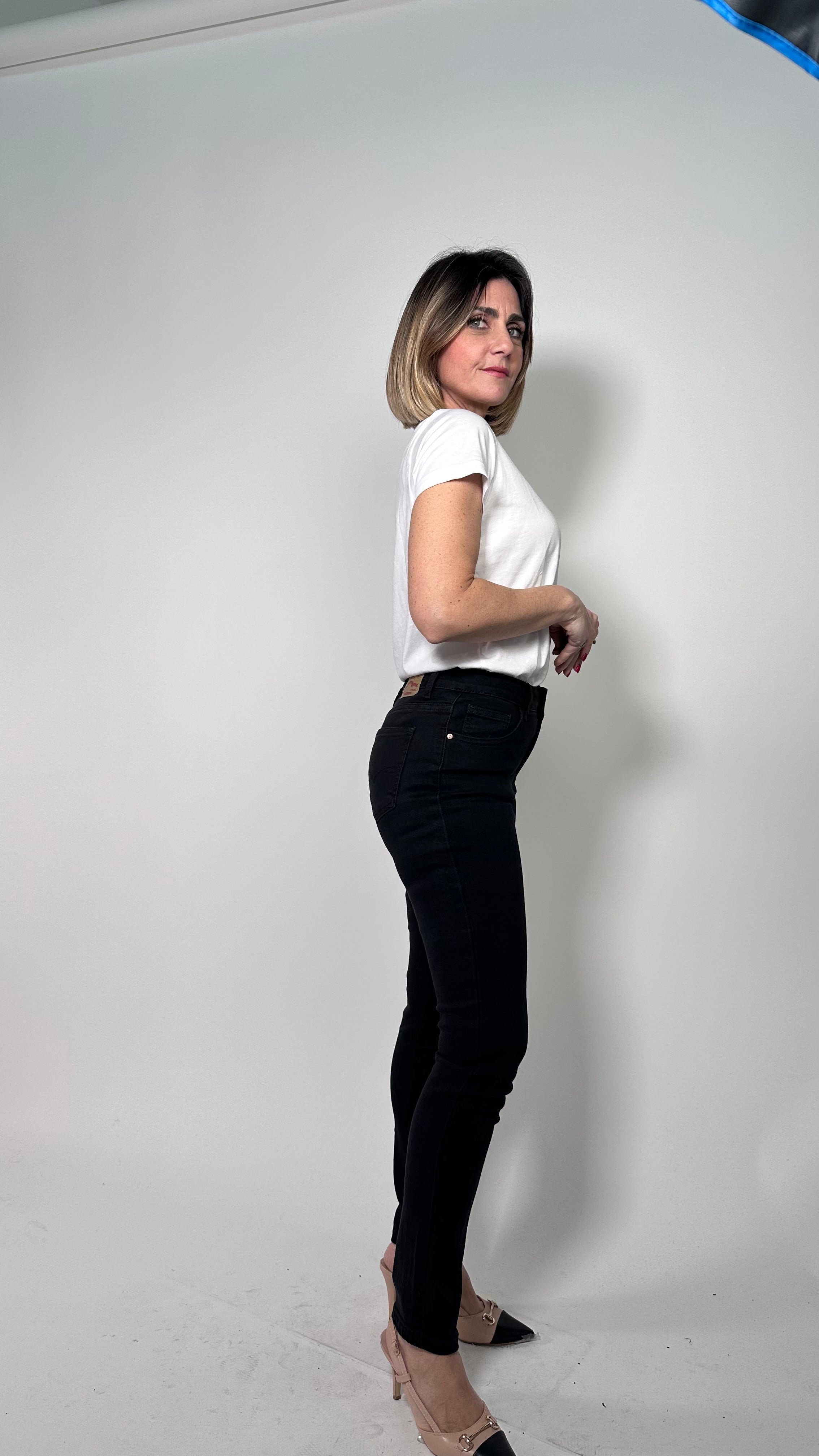 Jeans Skinny Sculpt -5Kg effetto pancia piatta nero