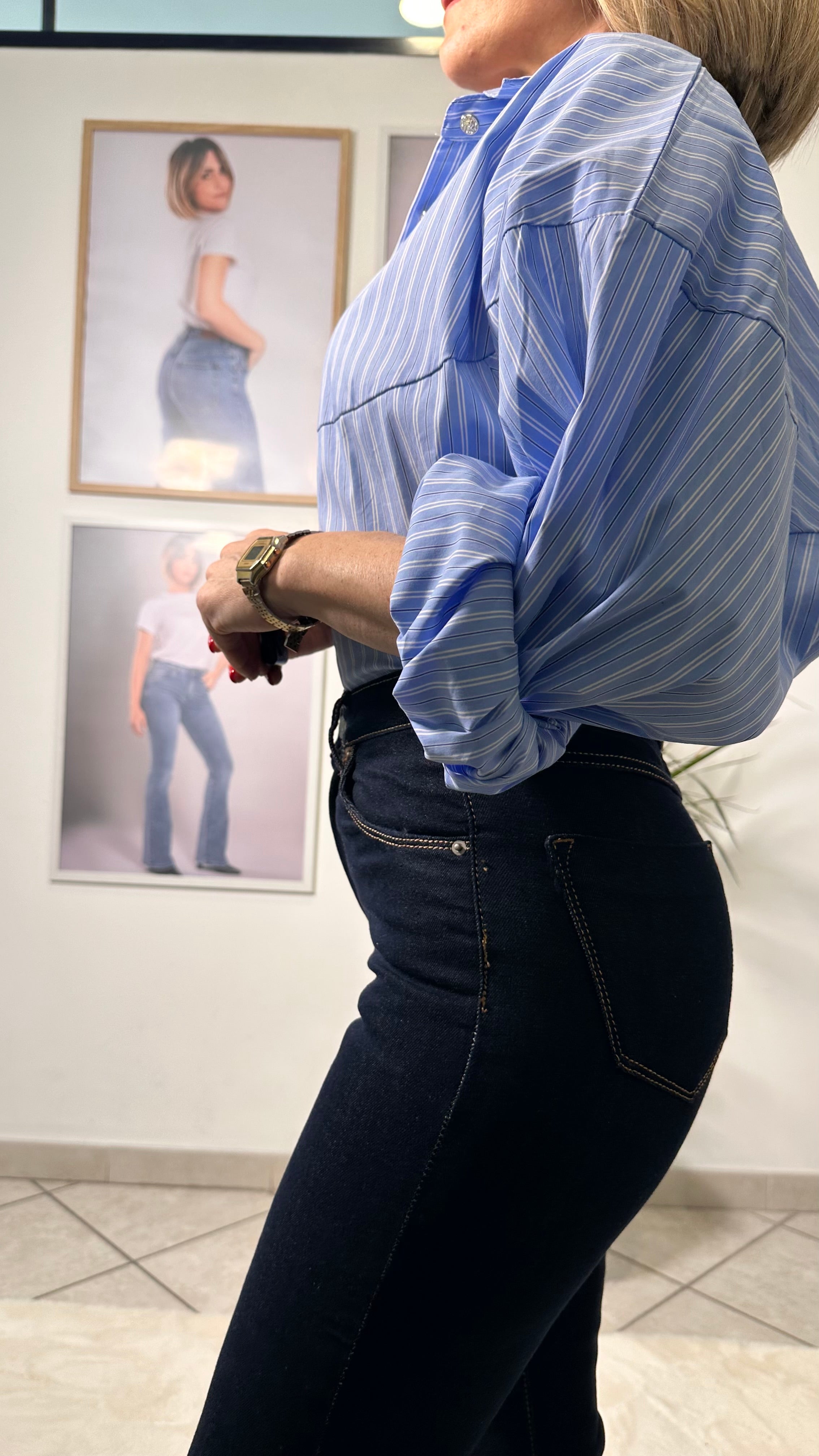 Jeans Angel -5 Kg  French Fit denim scuro