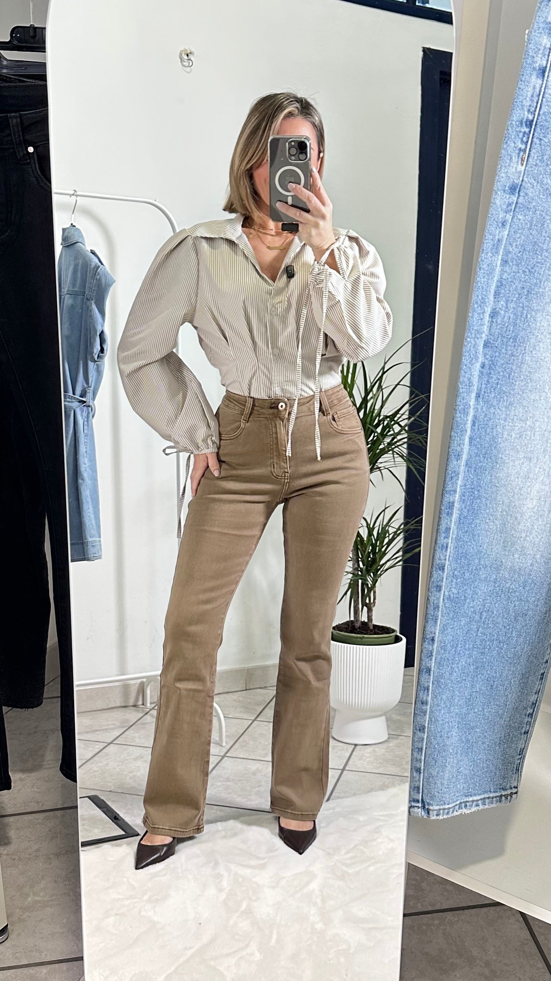 Jeans Flare Cappuccino Comfort