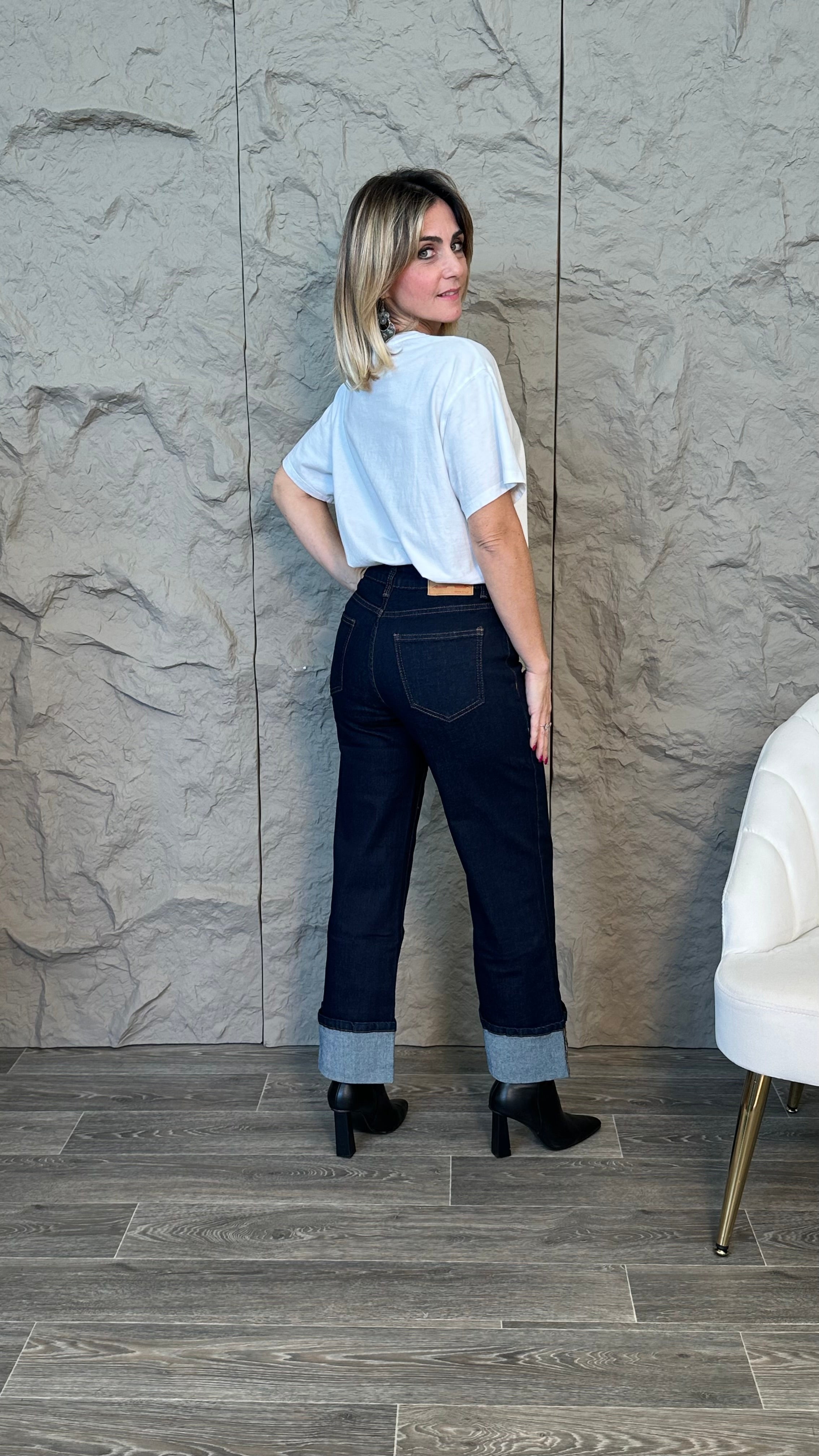 Jeans Wide leg -5Kg lavaggio zero