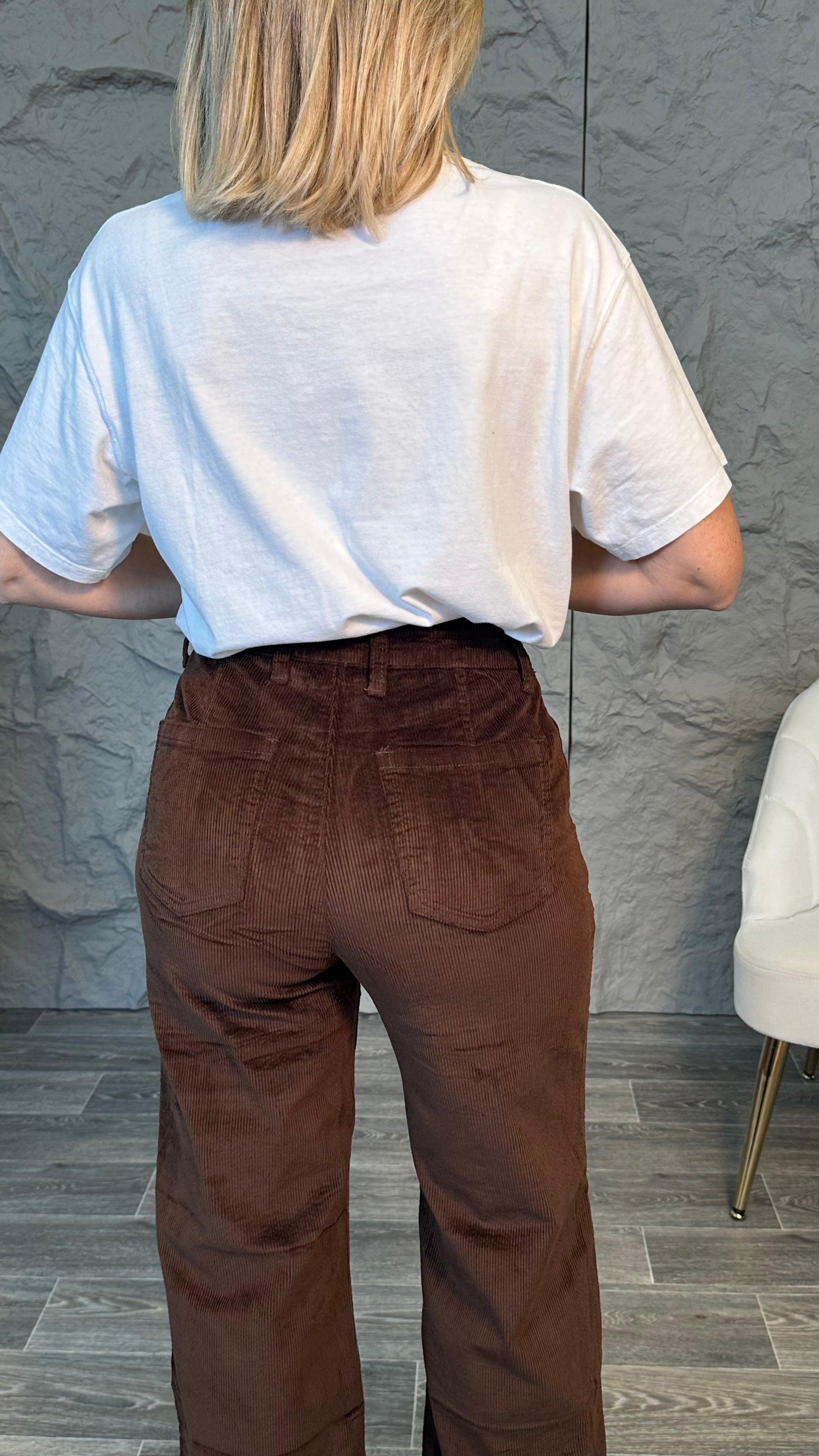 Jeans Palazzo a costine