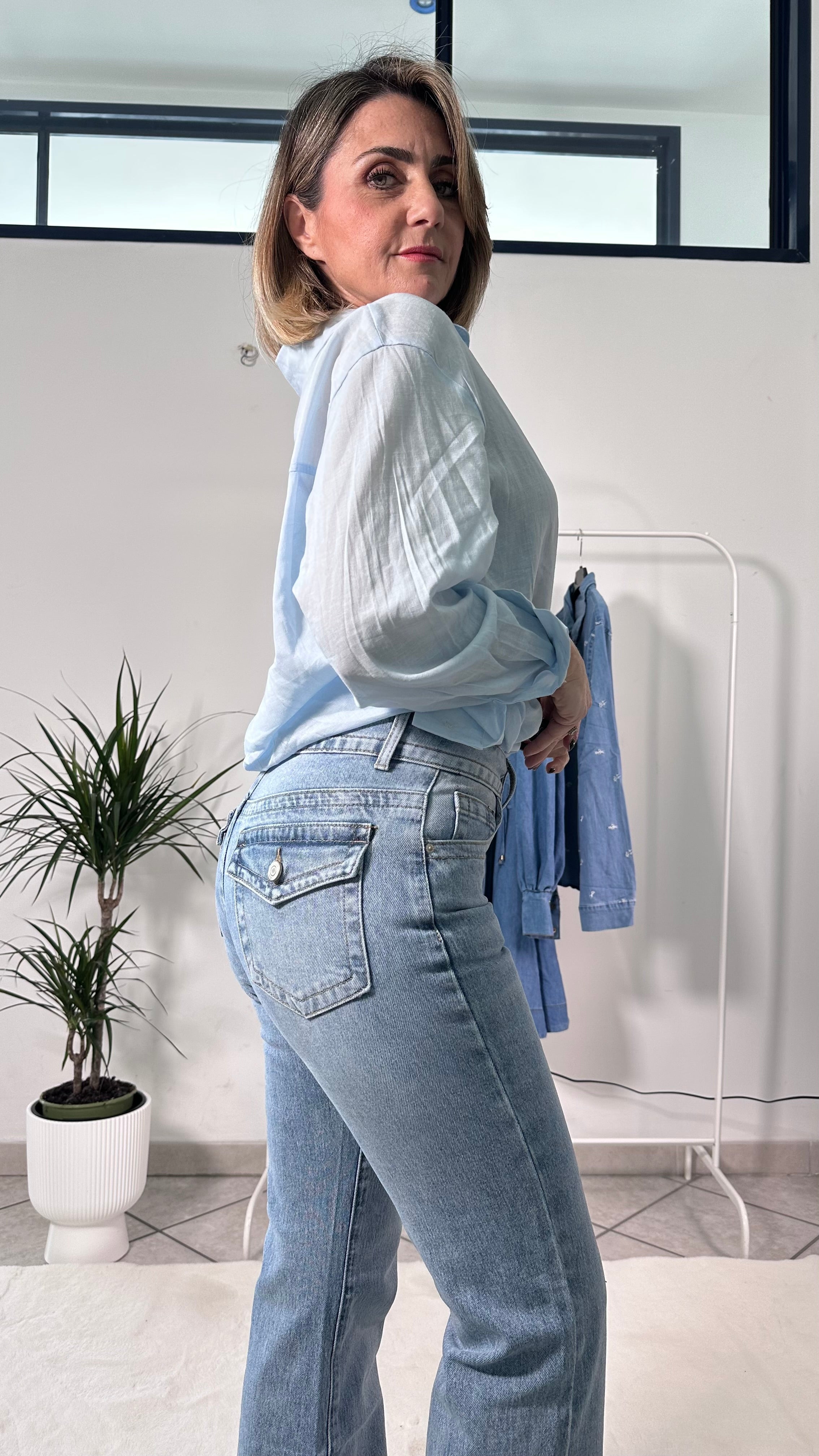 Jeans Flare strutturato