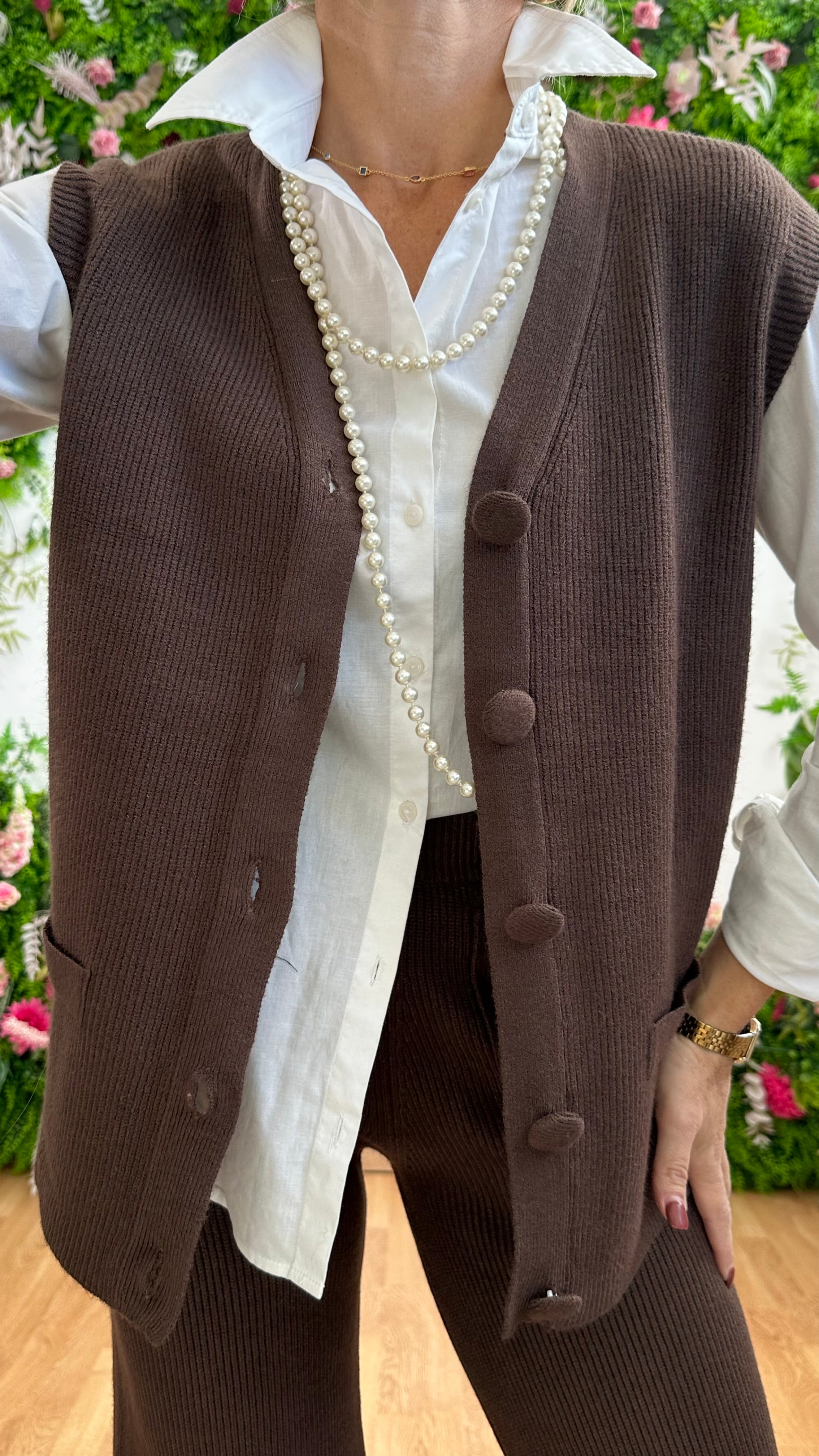 Coordinato Costine Chic Marrone