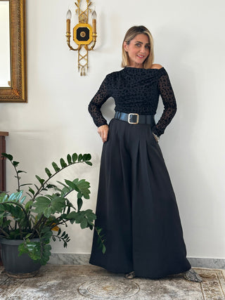 Pantaloni palazzo chic