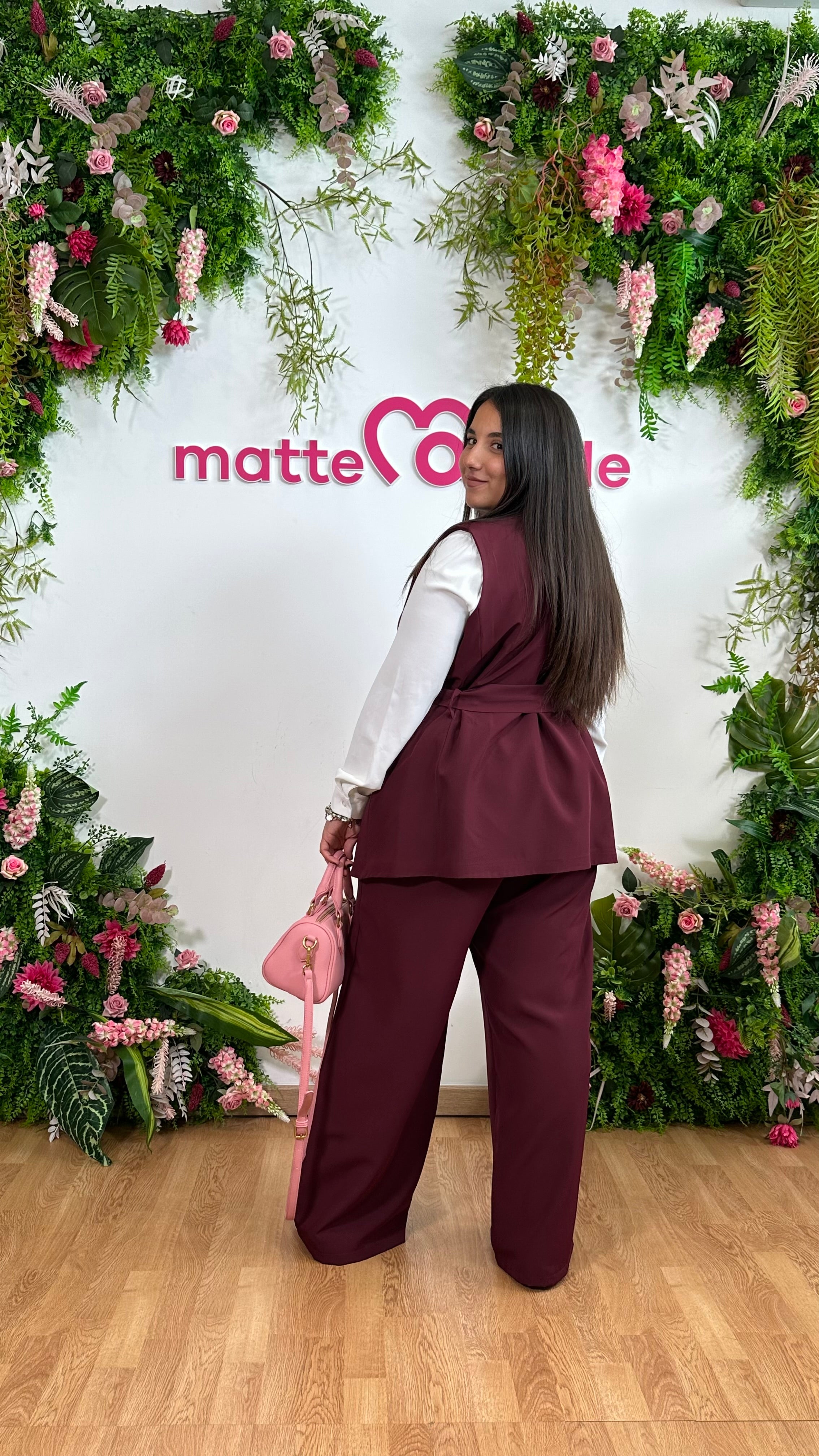 Tailleur Eterna  bordeaux