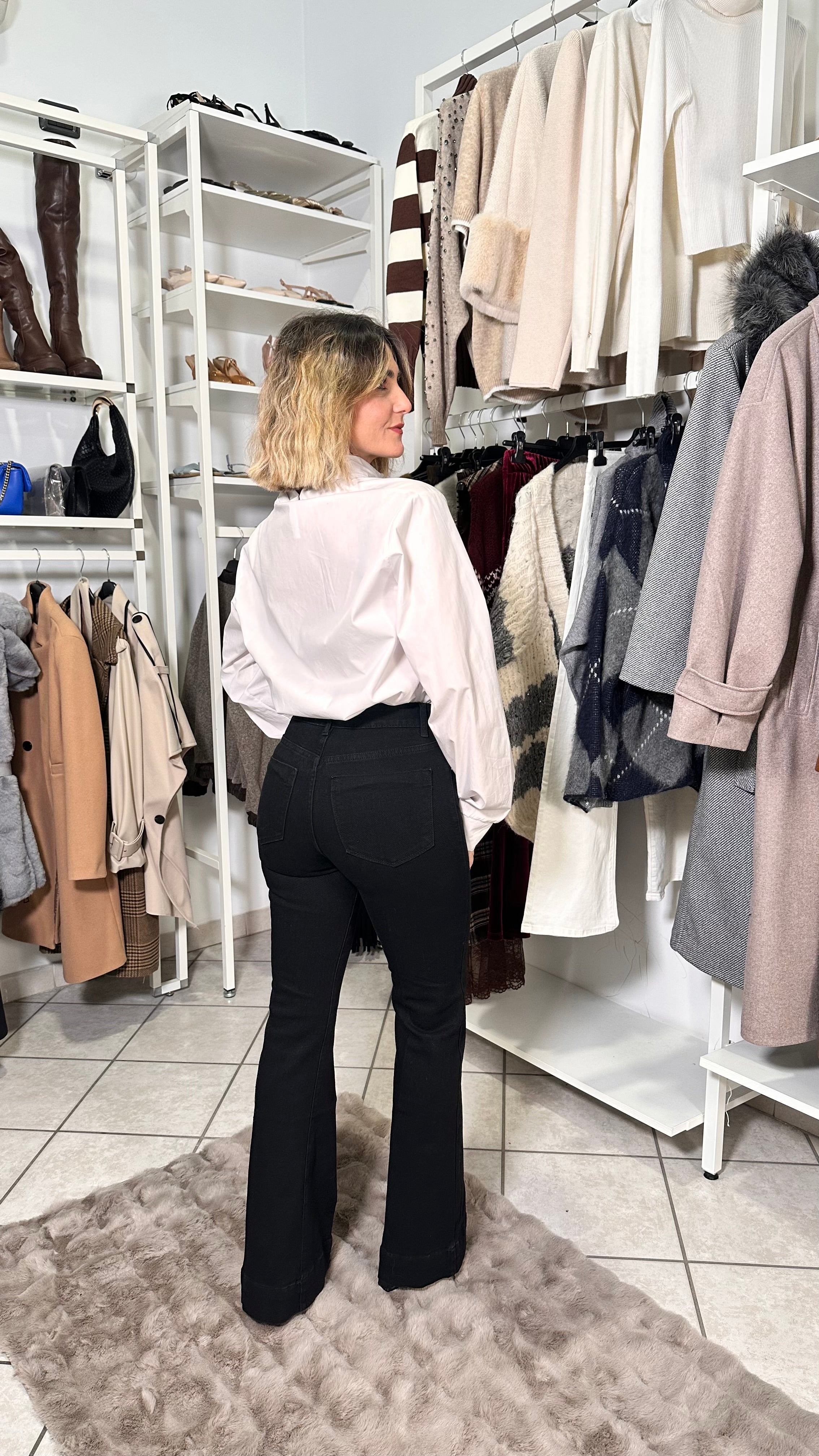 Jeans zampa -5kg Angel Nero