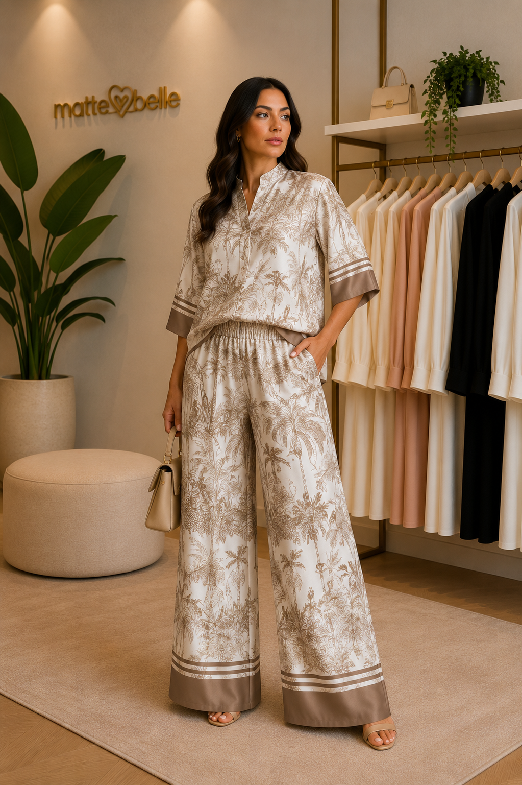 Coord-set Macao cammello