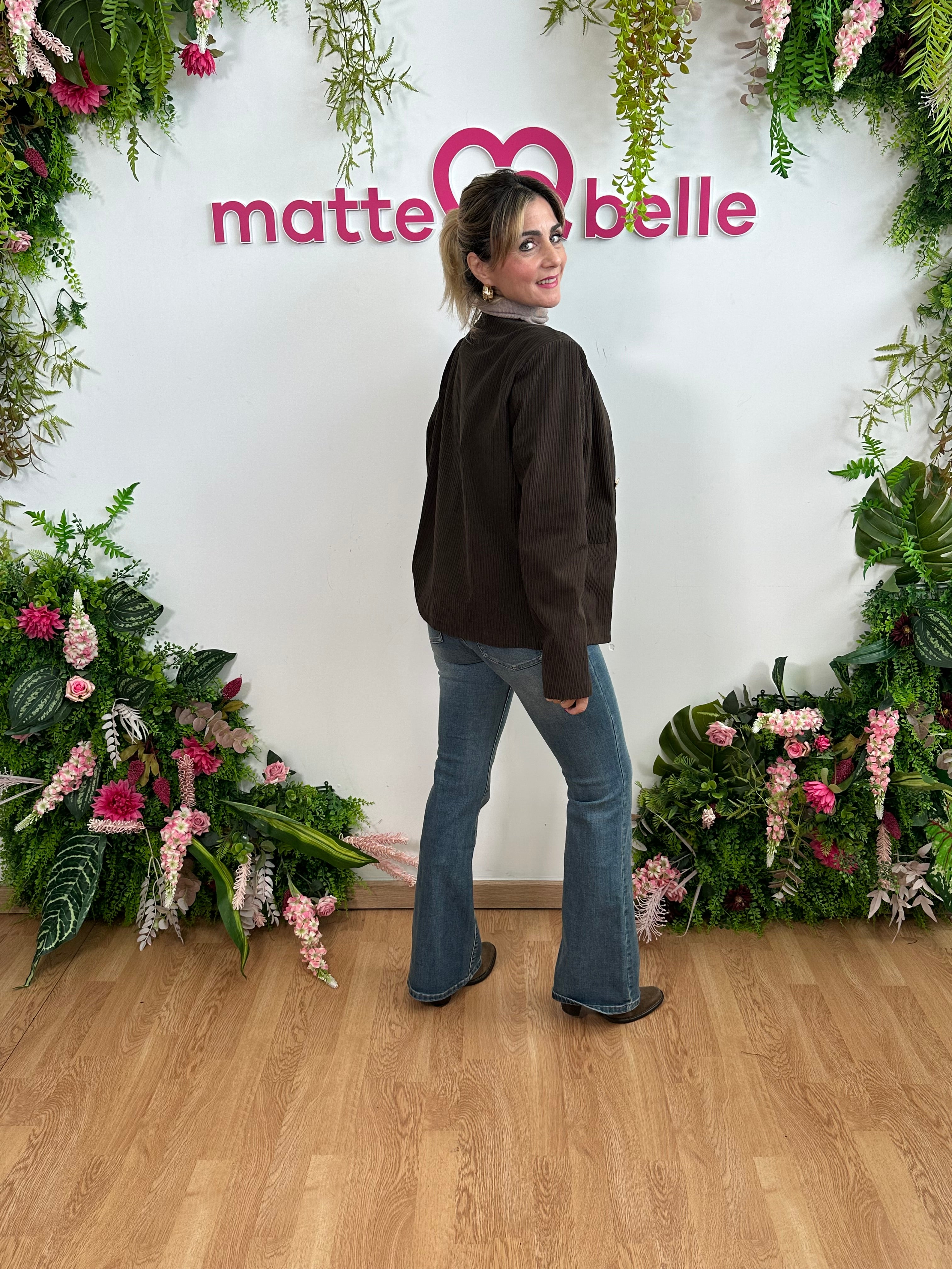 Giacca velluto a coste marrone