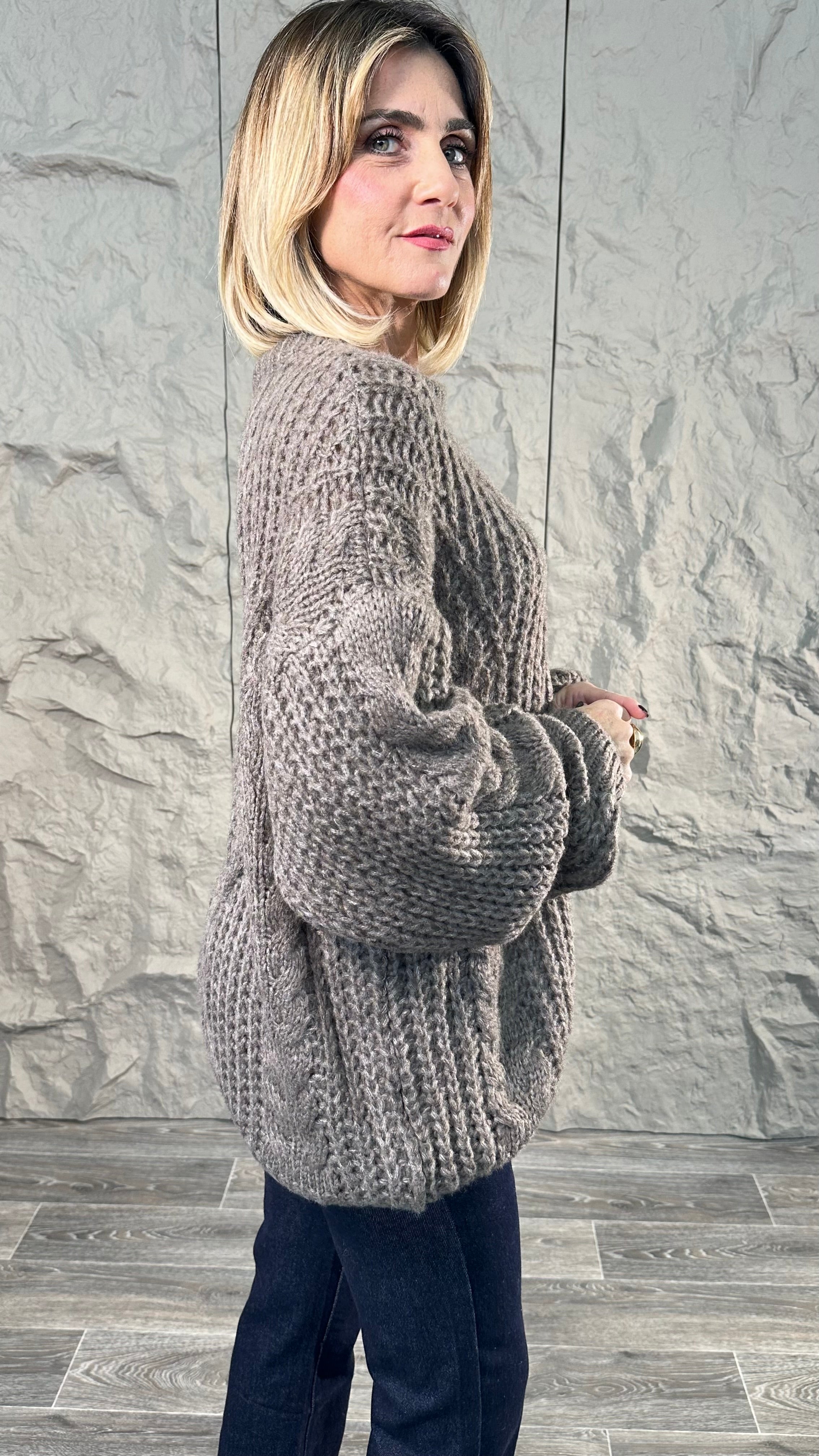 Pull Treccia Tortora