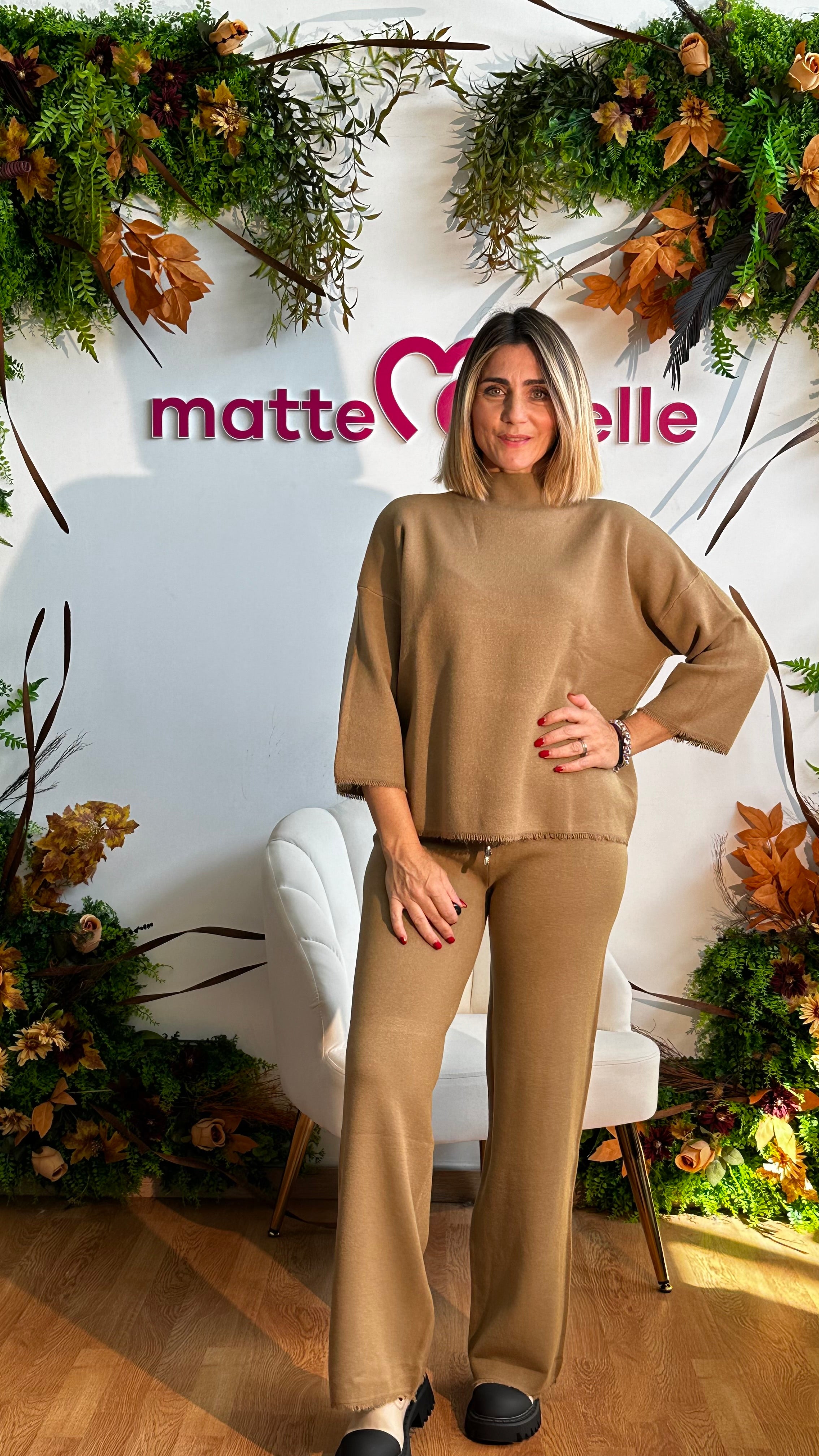 Coordinato in maglia Chiara