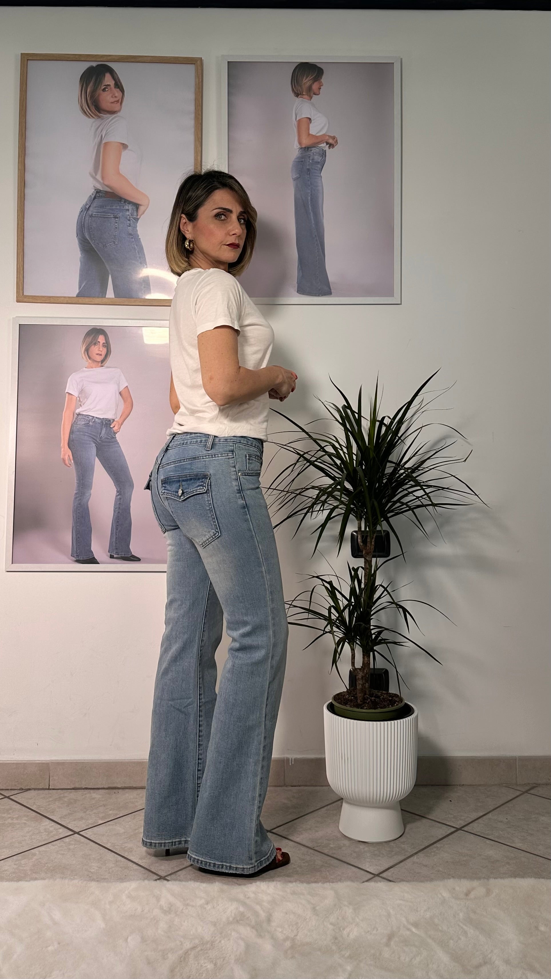 Jeans Flare Light Blue