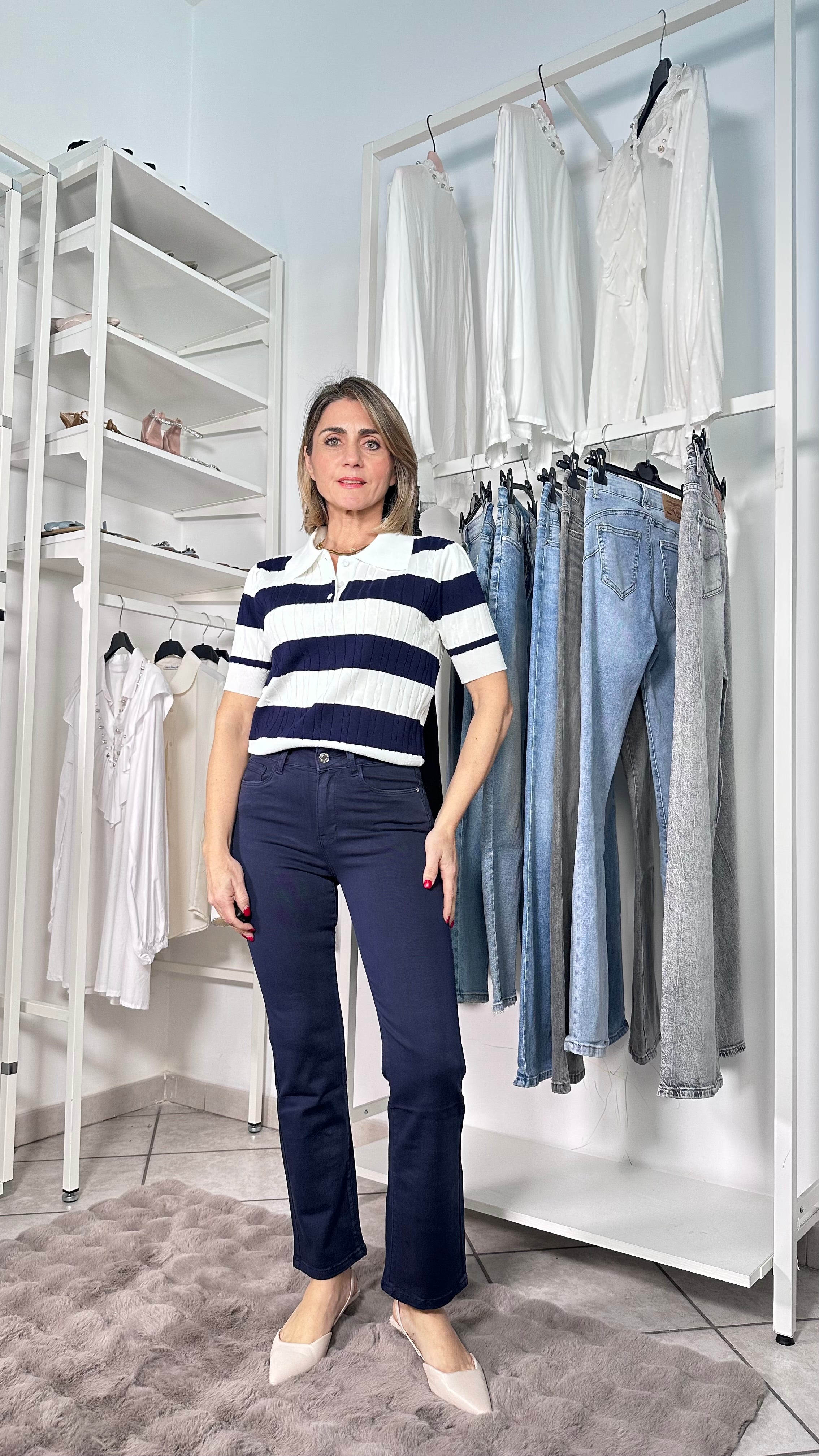 Jeans Straight Push Up – Effetto -5kg BLU