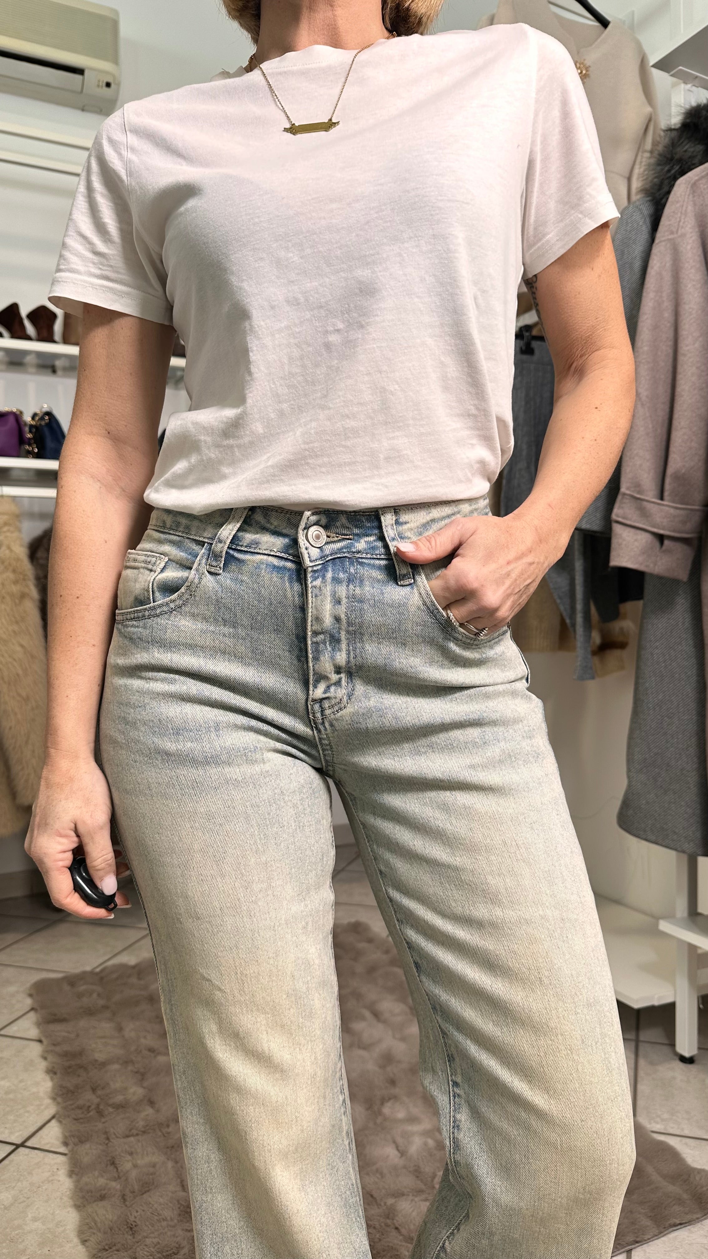 Jeans Flare Sabbiato – sabbiato