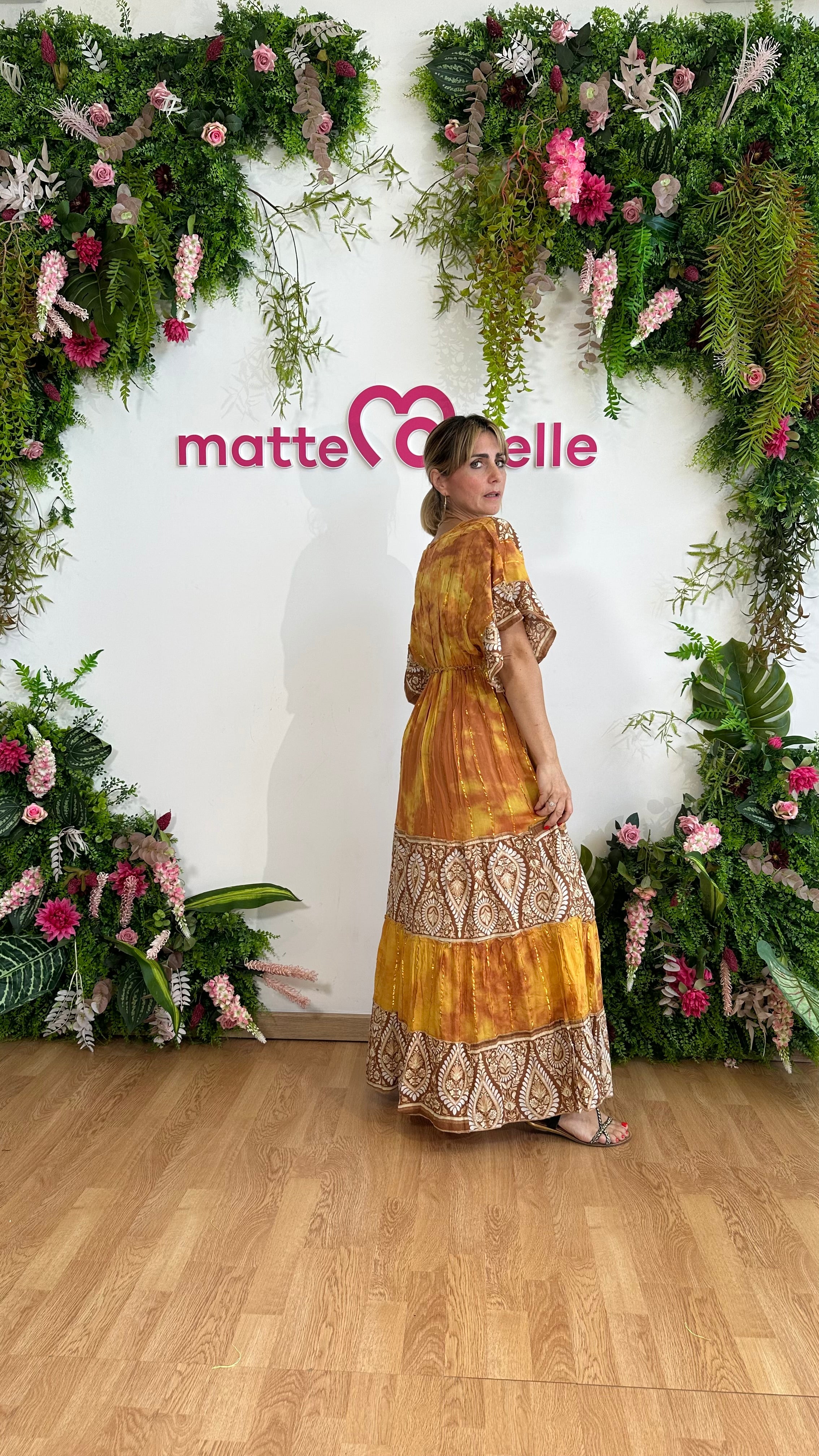 Caftano Boho giallo