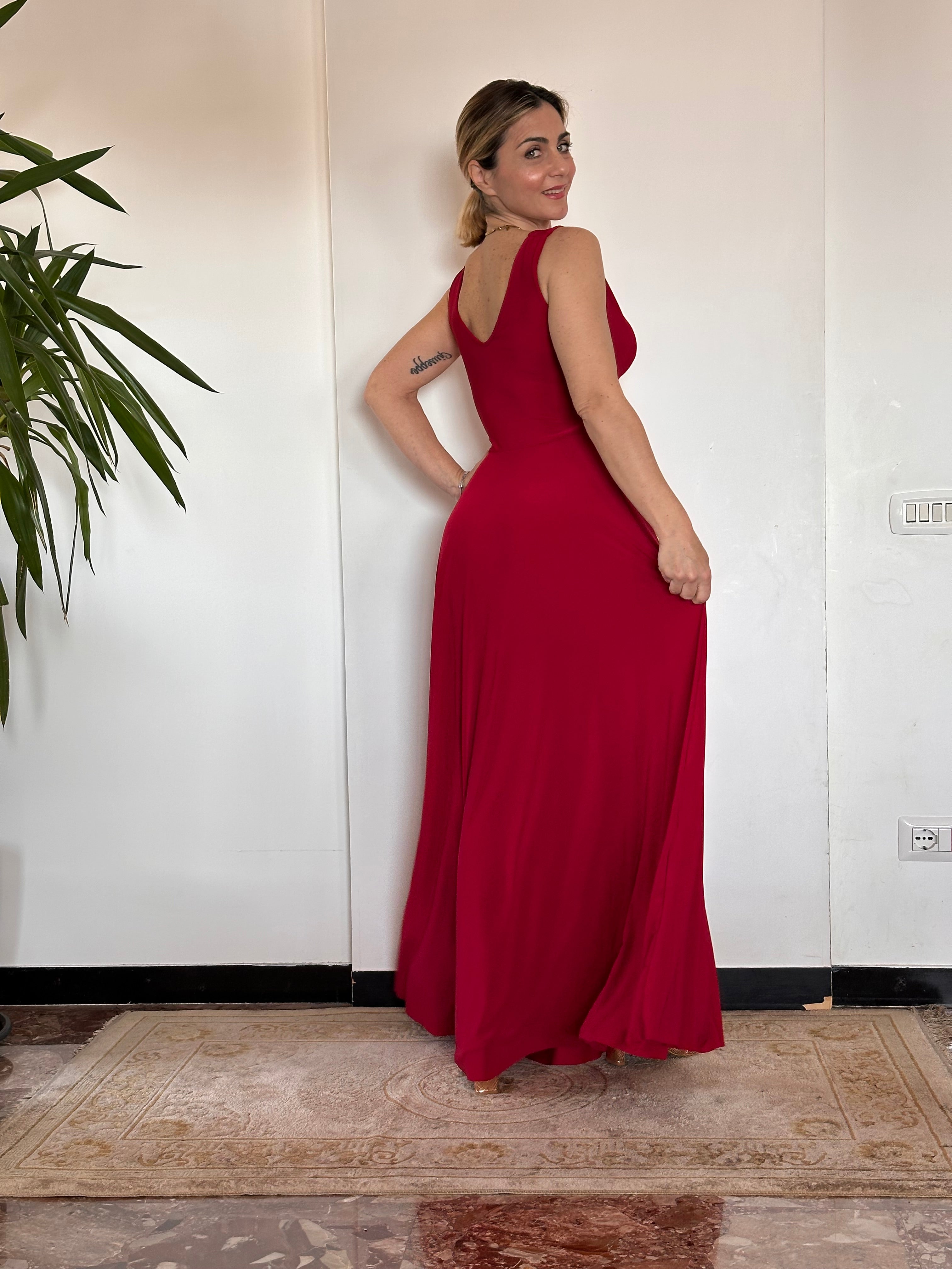 Abito Marilyn Bordeaux
