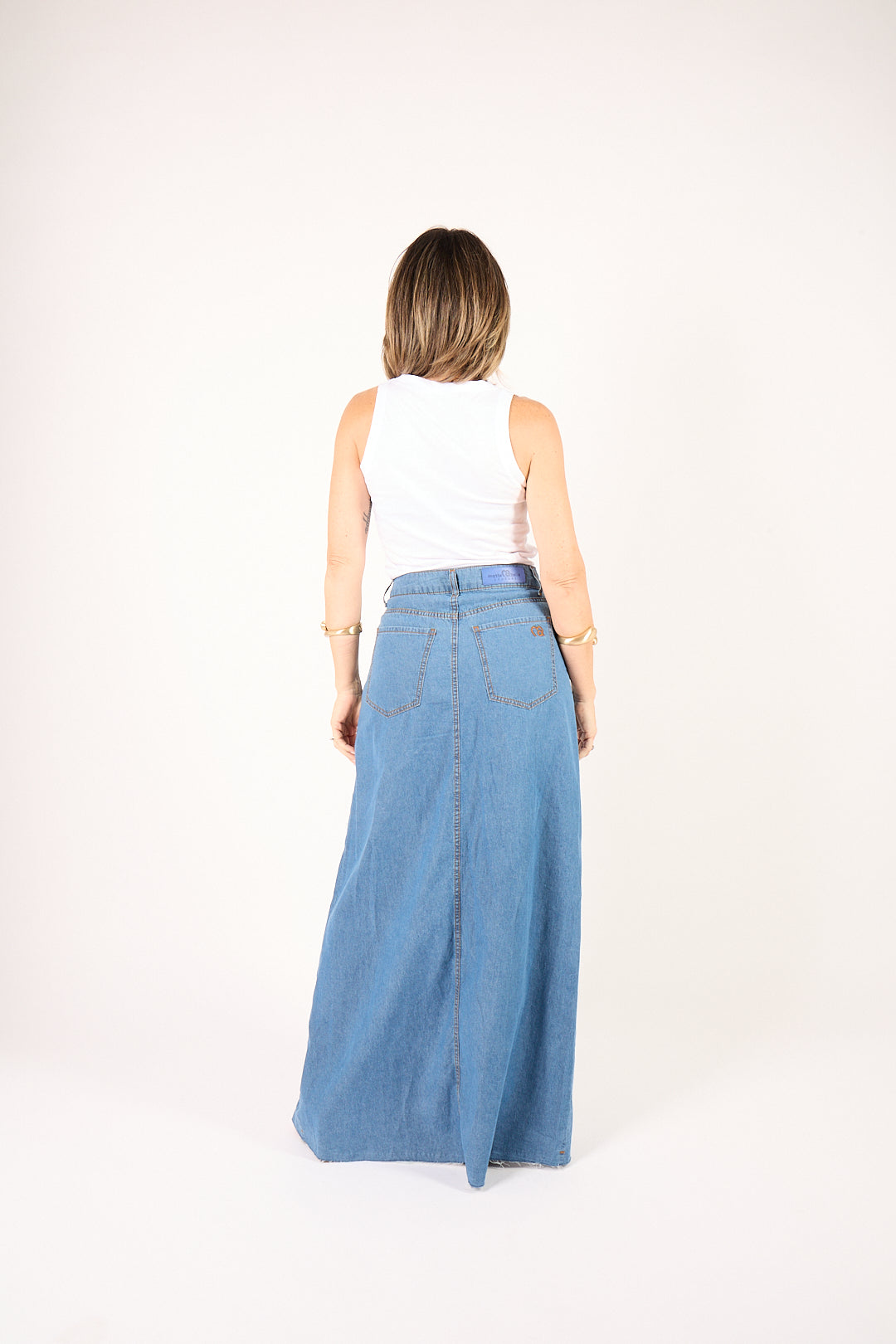 Gonna Longuette Denim Couture – lavaggio medio