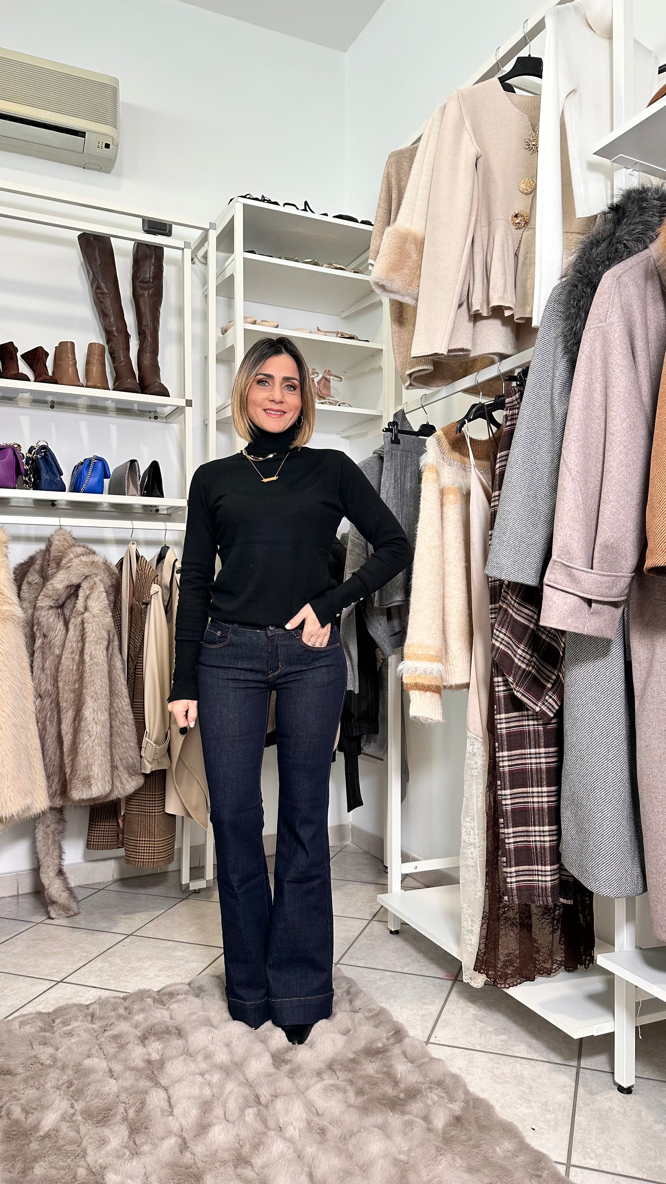 Jeans Zampa Vita Bassa “Stile Y2K” – Denim Scuro