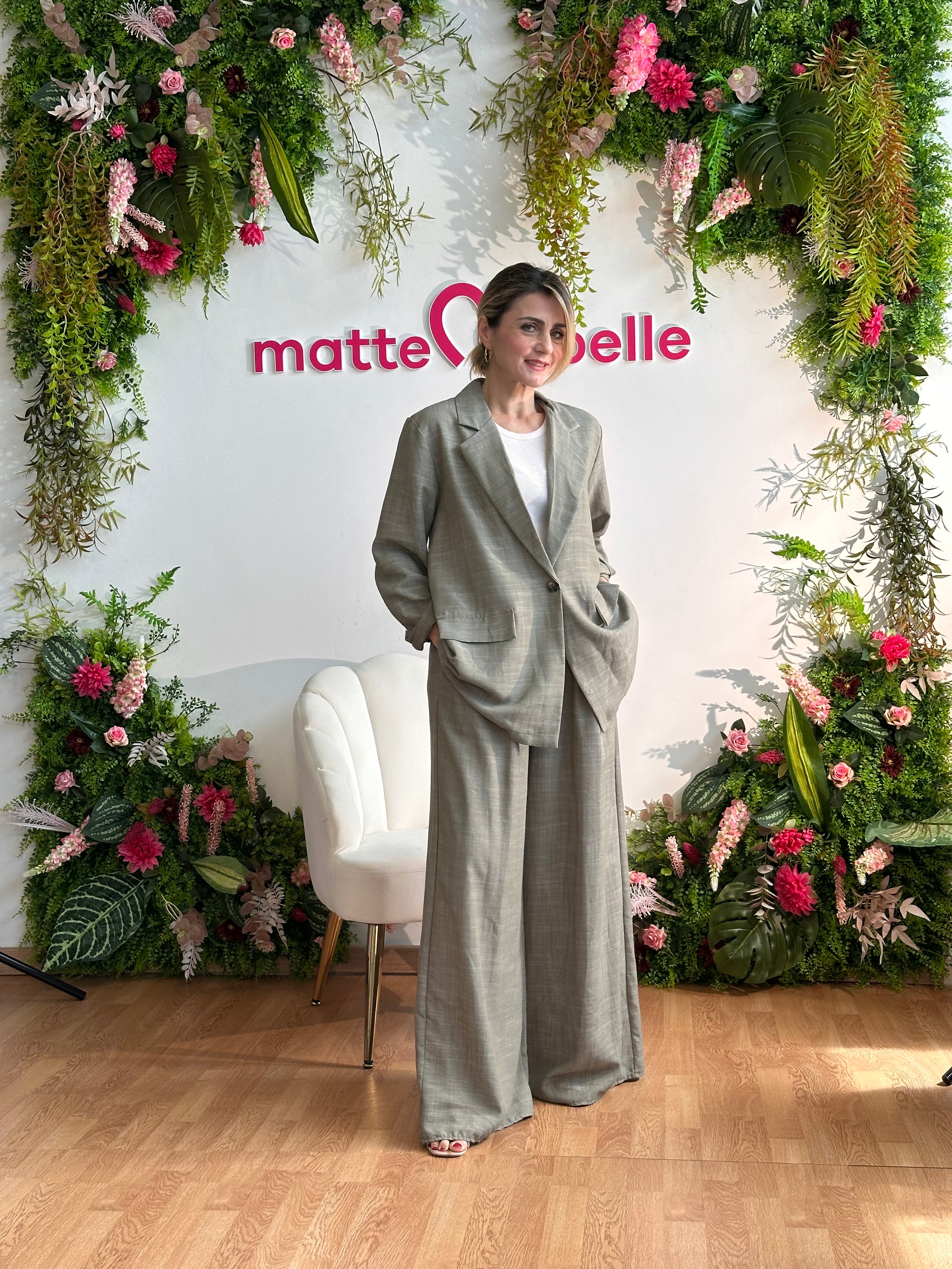 Tailleur Jazzy curvy Verde militare