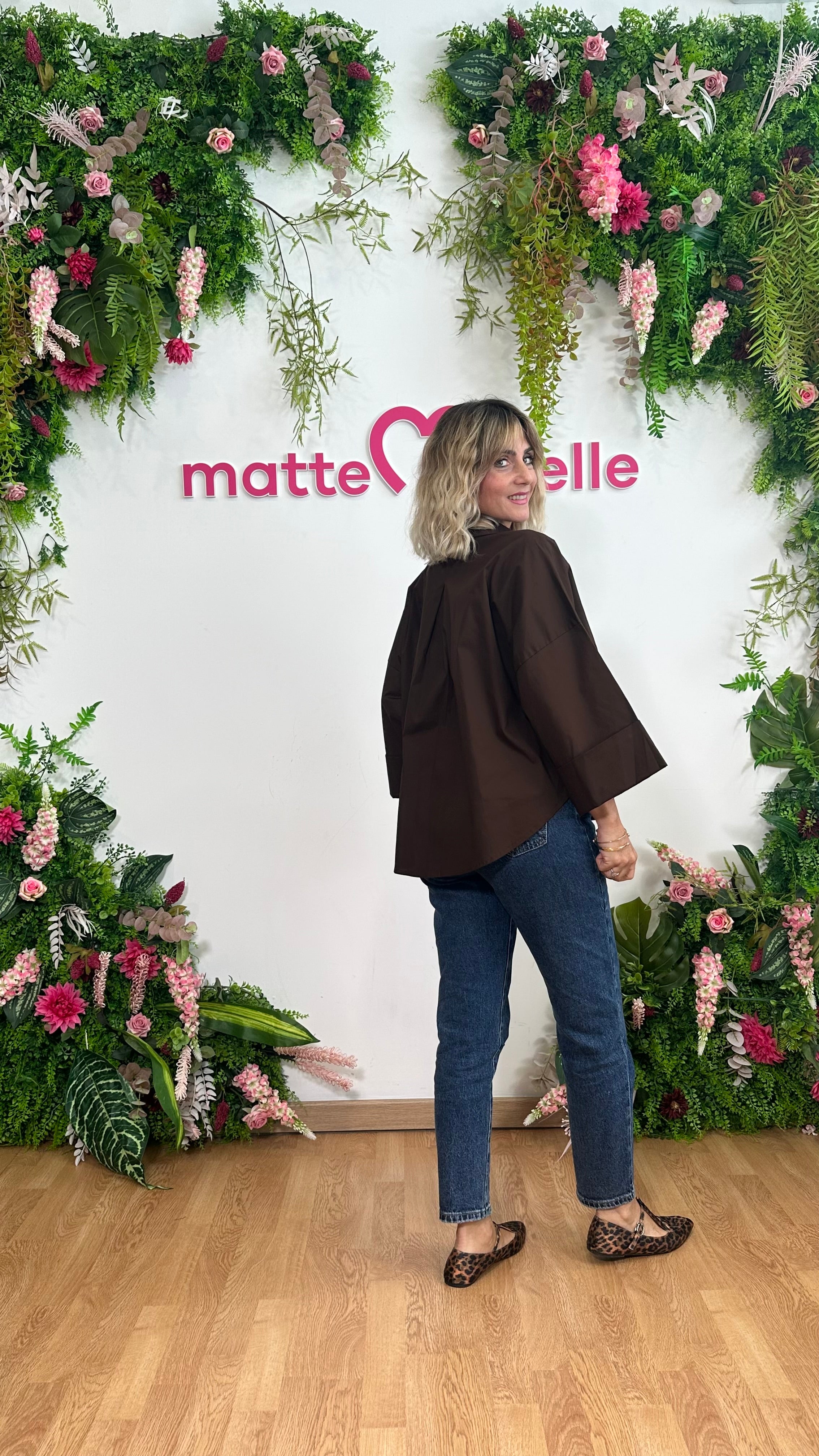 Camicia Perla marrone